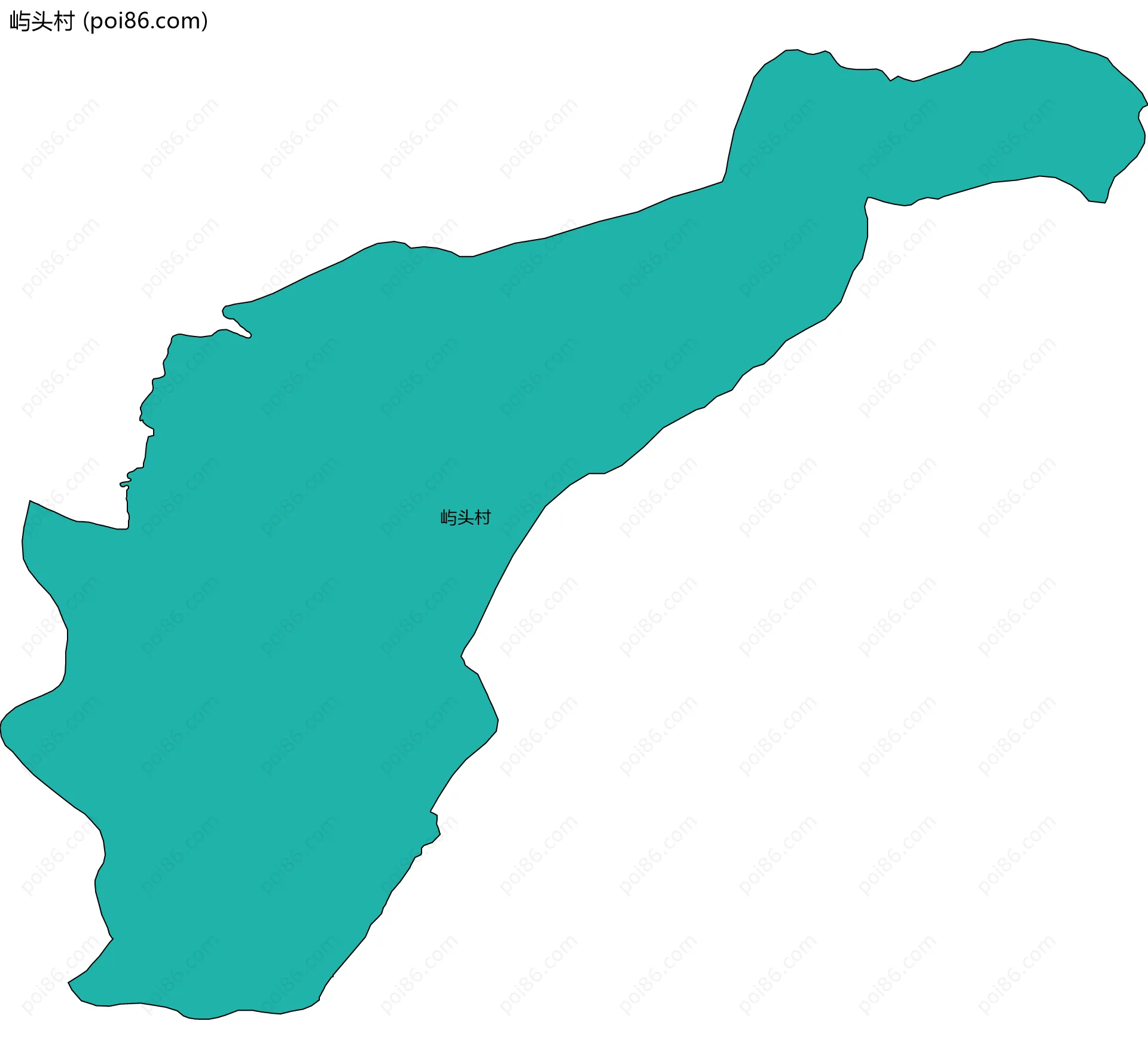 屿头村边界地图
