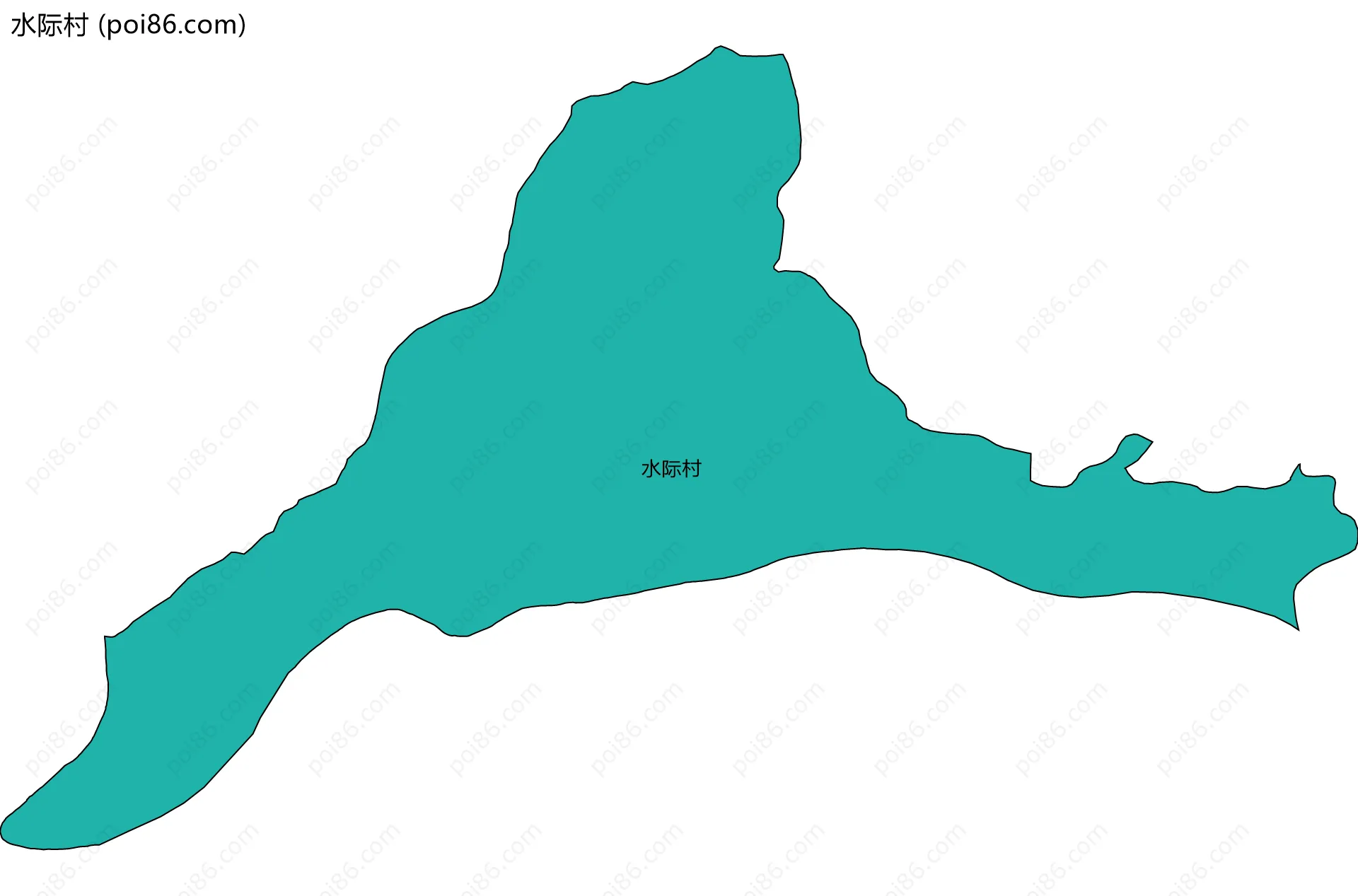 水际村边界地图