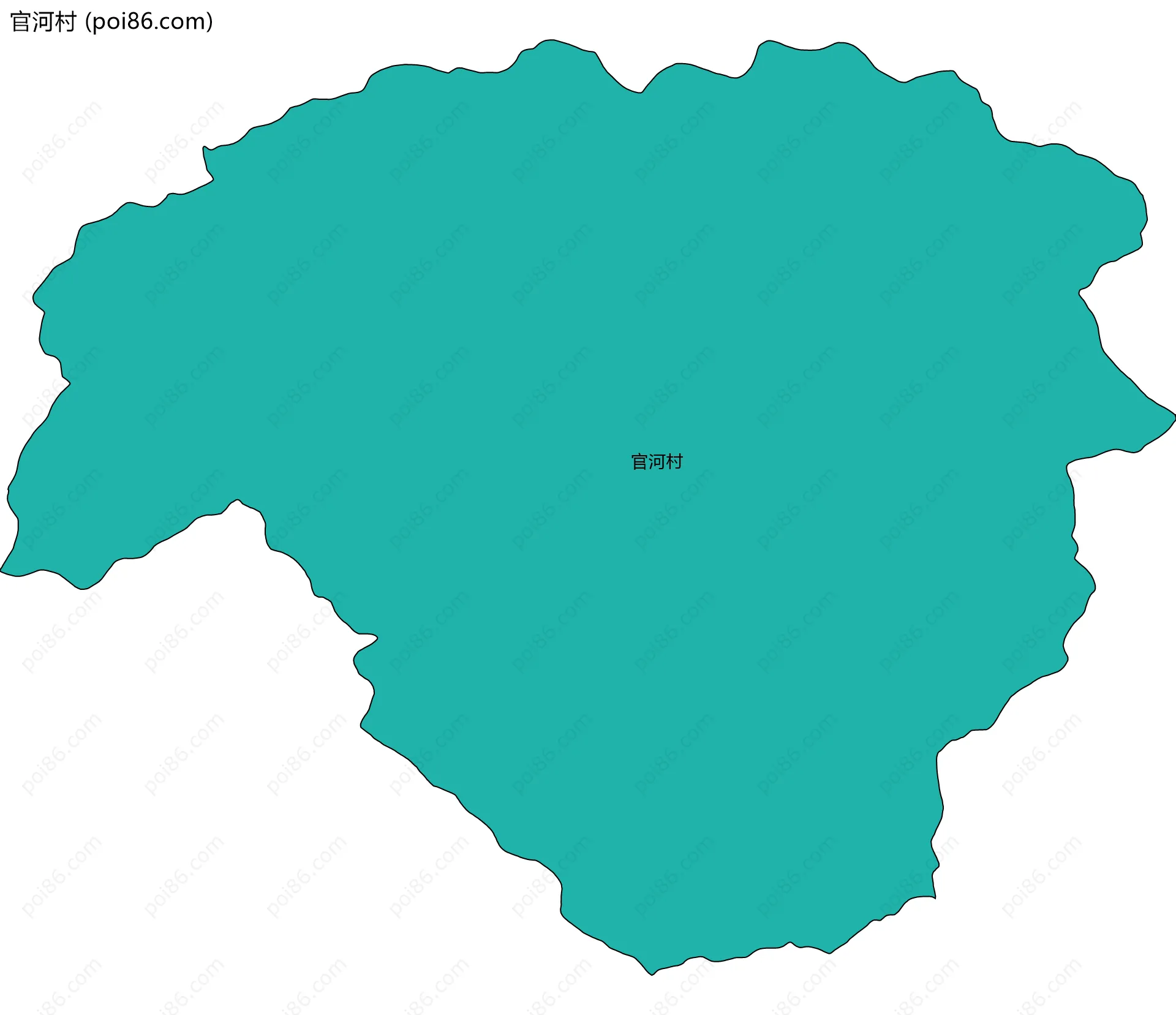 官河村边界地图