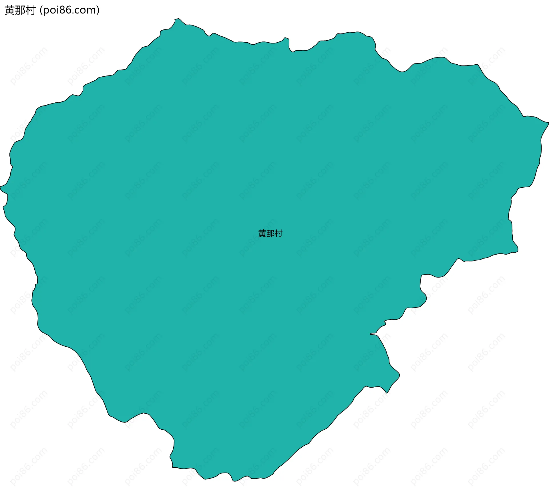 黄那村边界地图