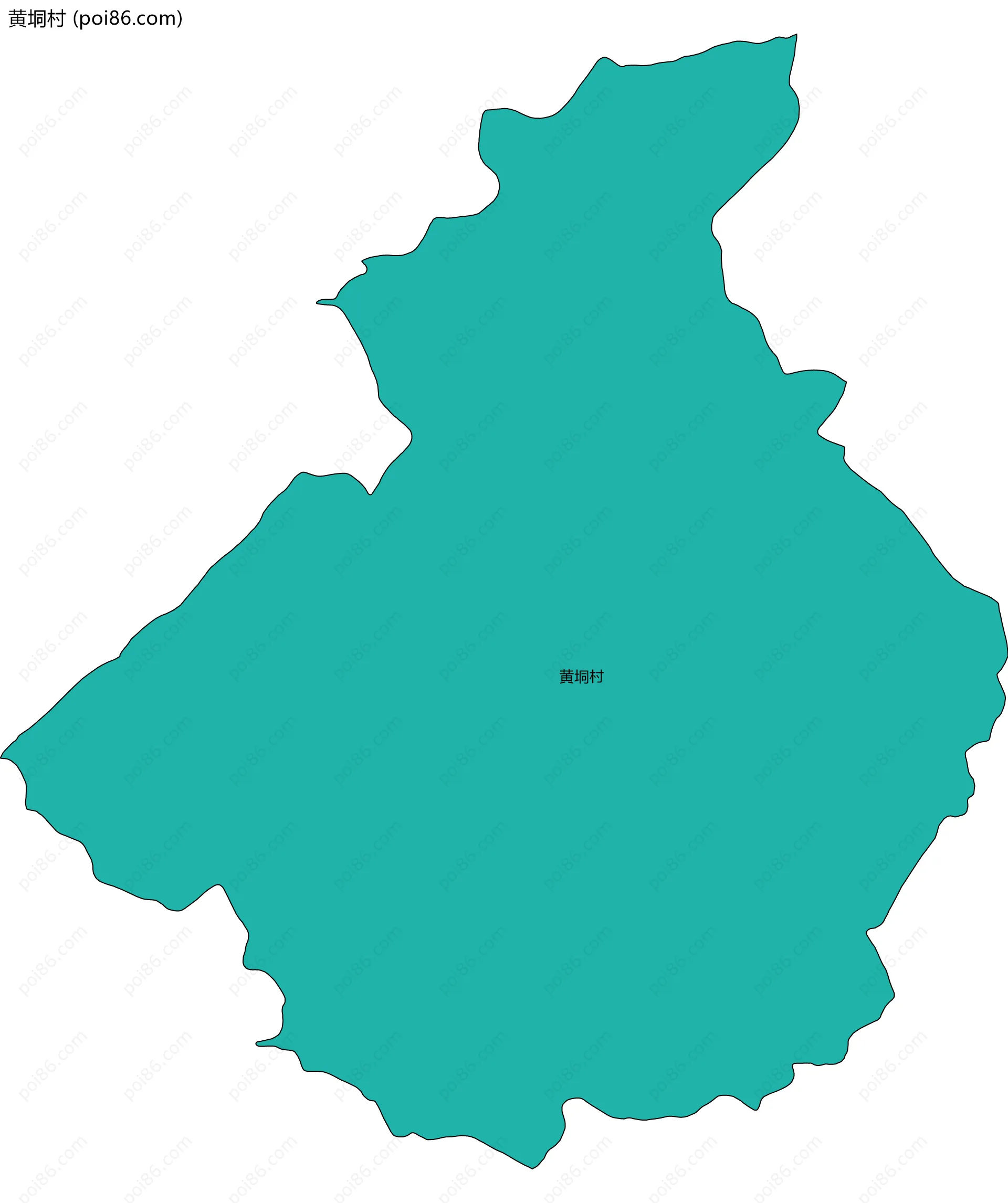 黄垌村边界地图