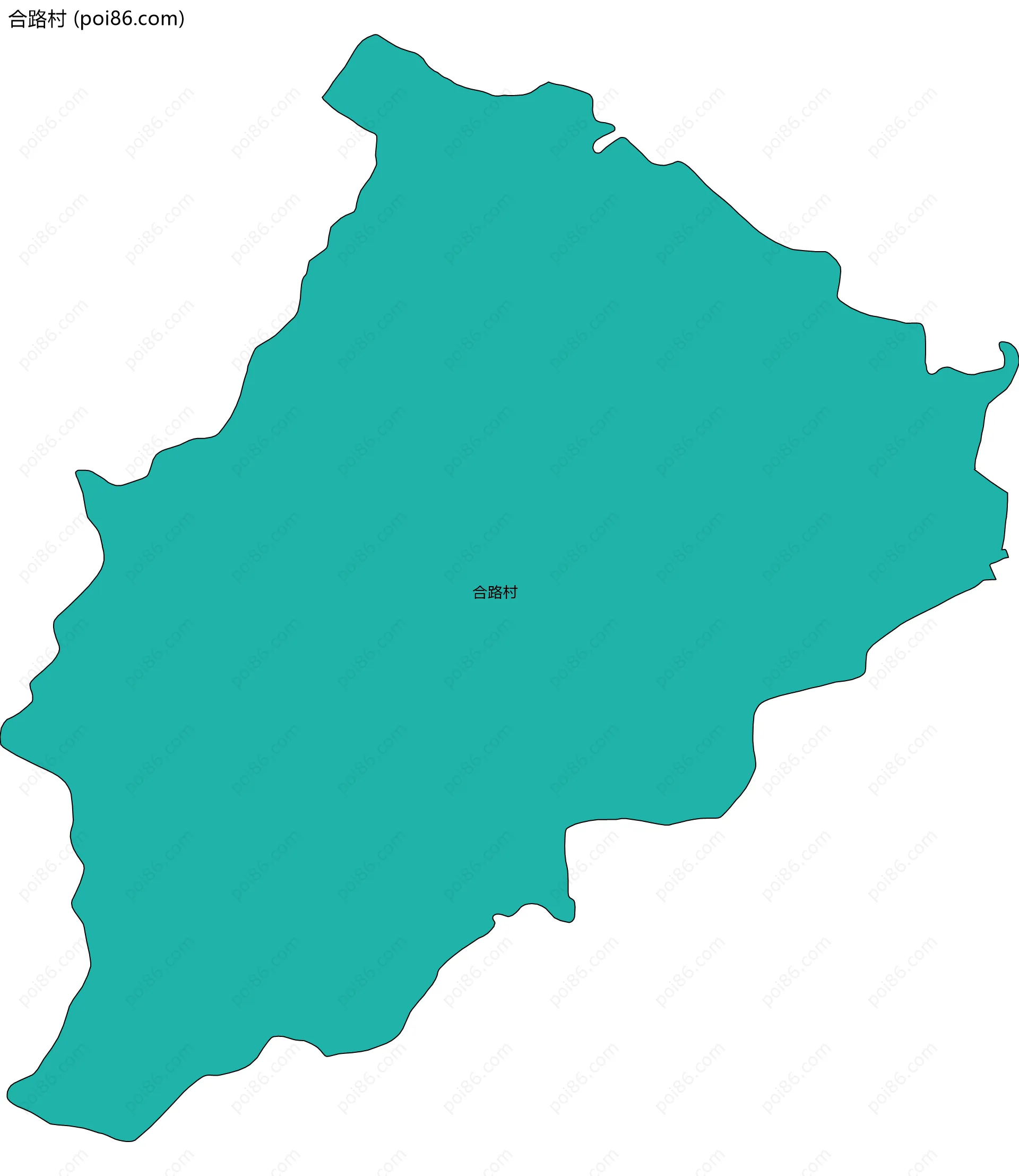 合路村边界地图