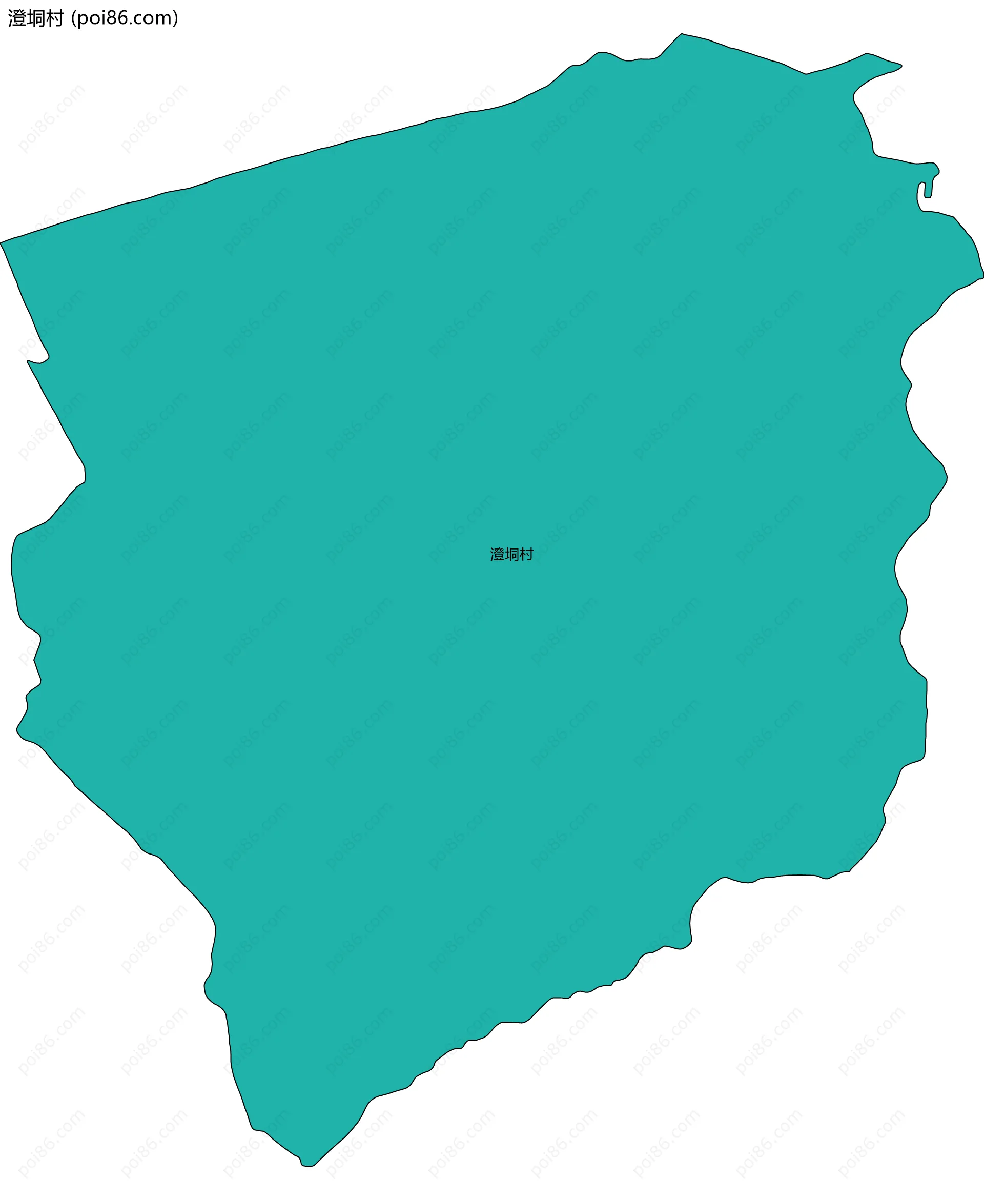 澄垌村边界地图