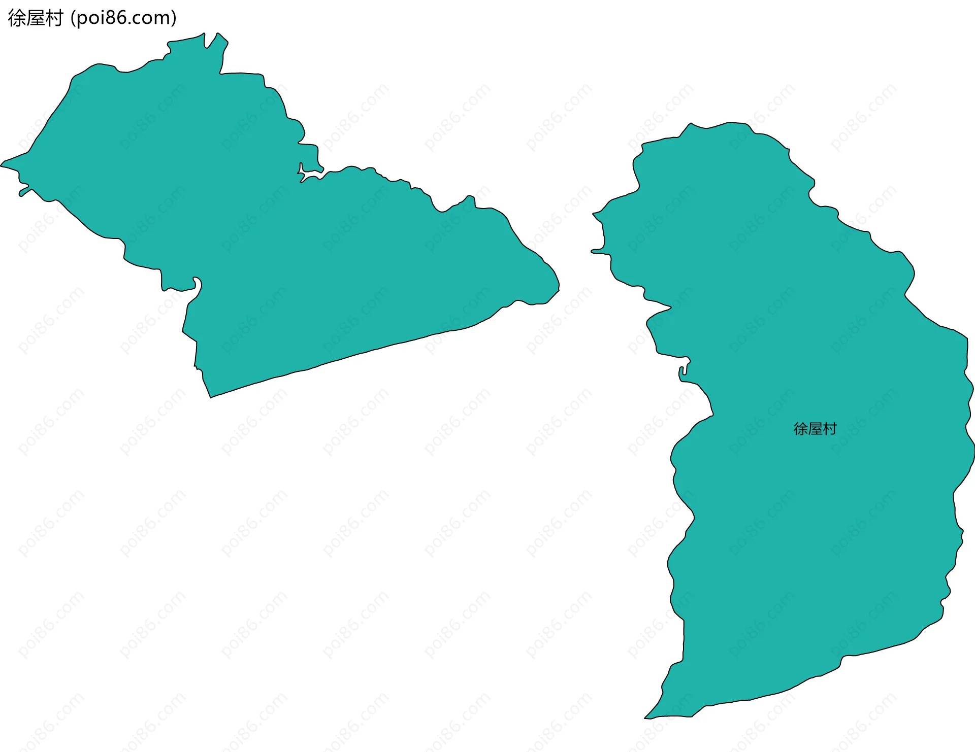 徐屋村边界地图