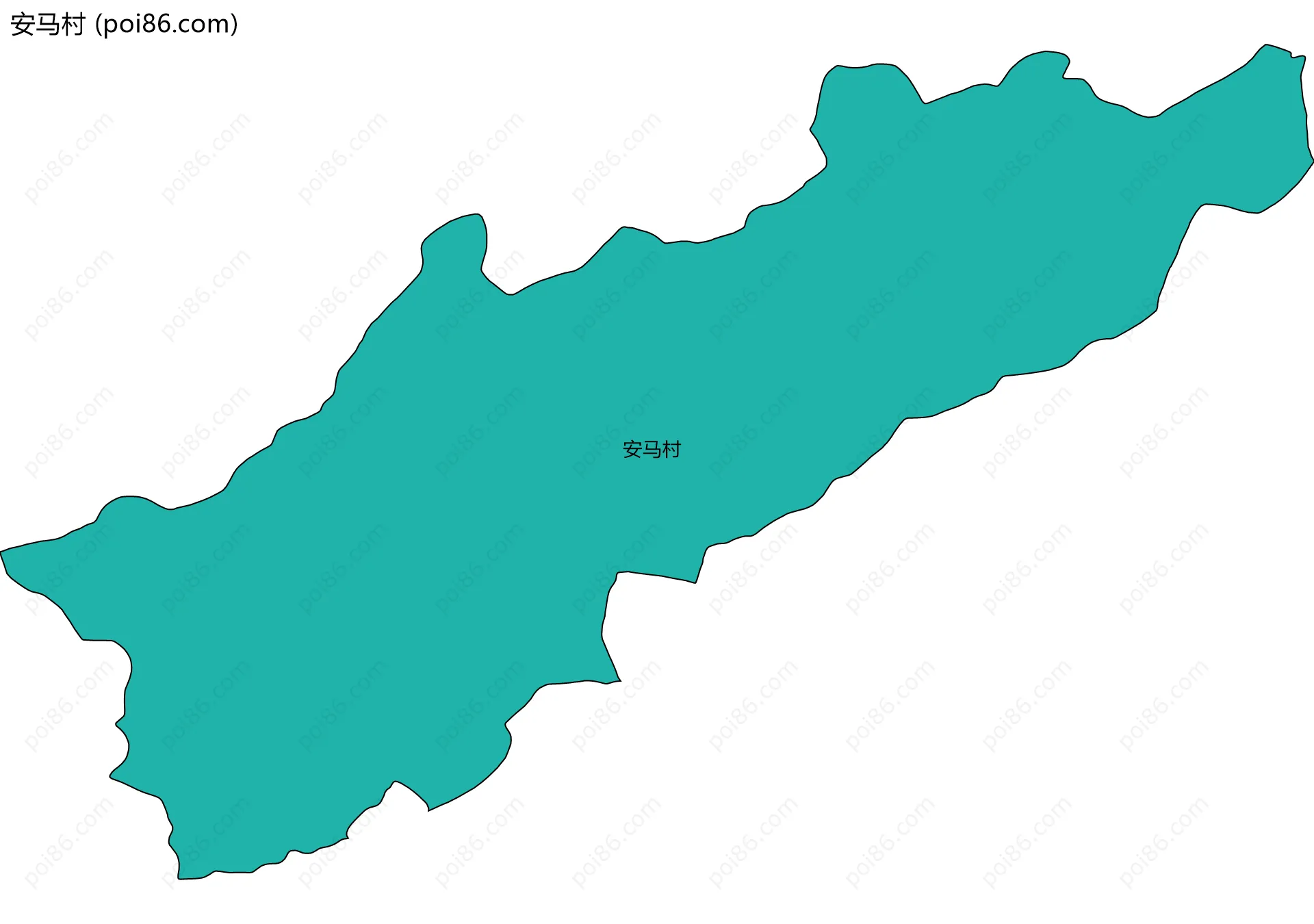 安马村边界地图