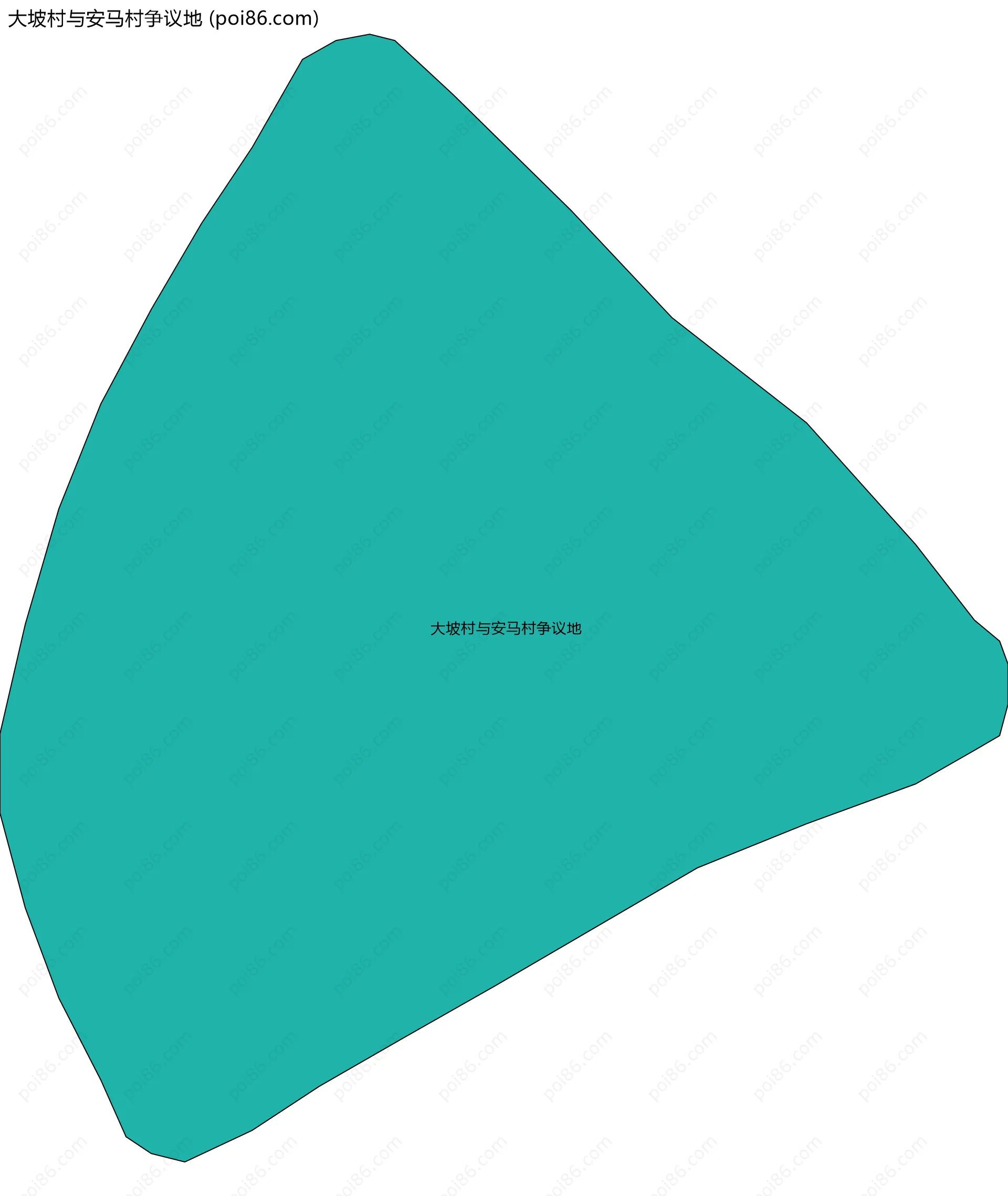 大坡村与安马村争议地边界地图
