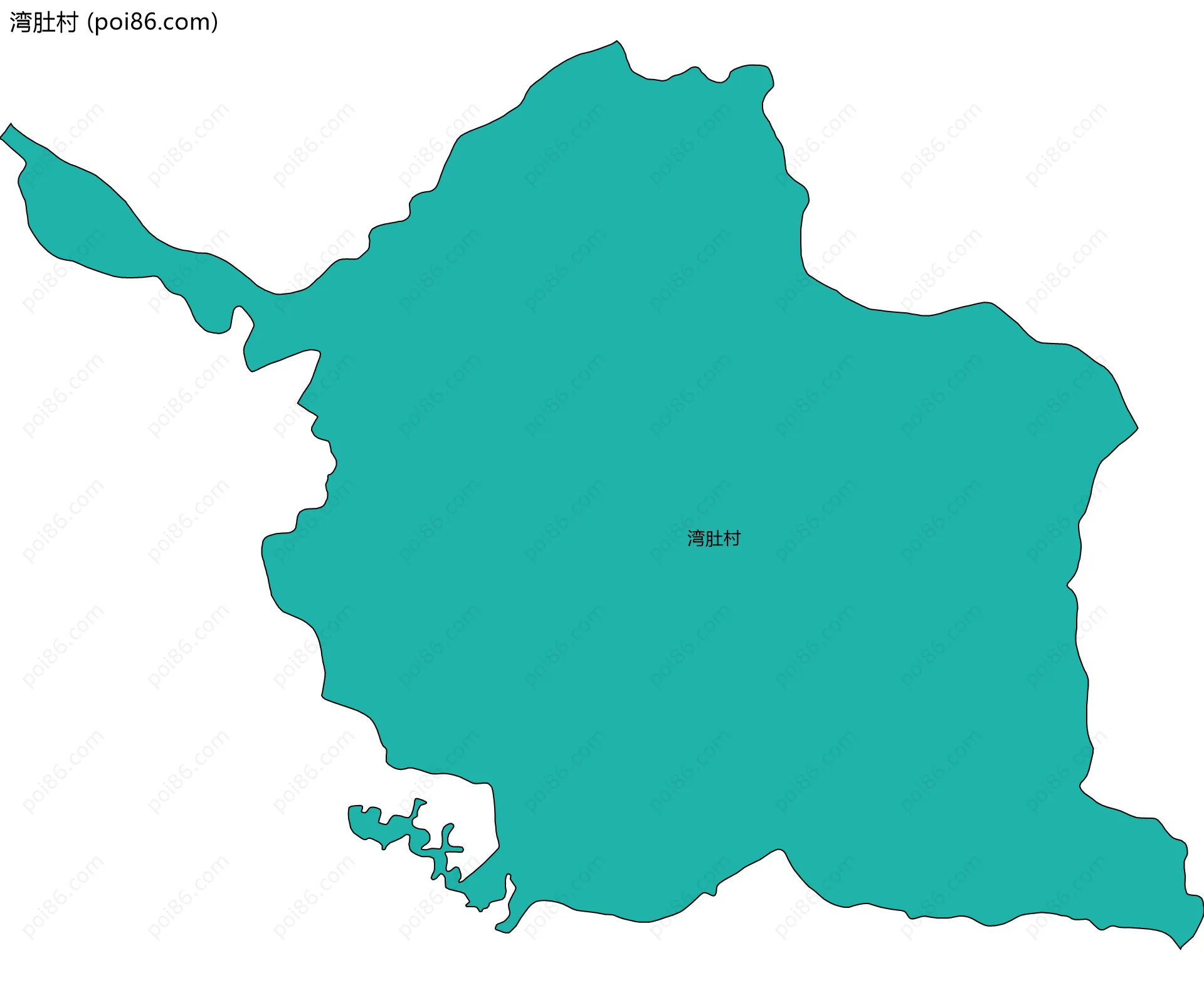 湾肚村边界地图