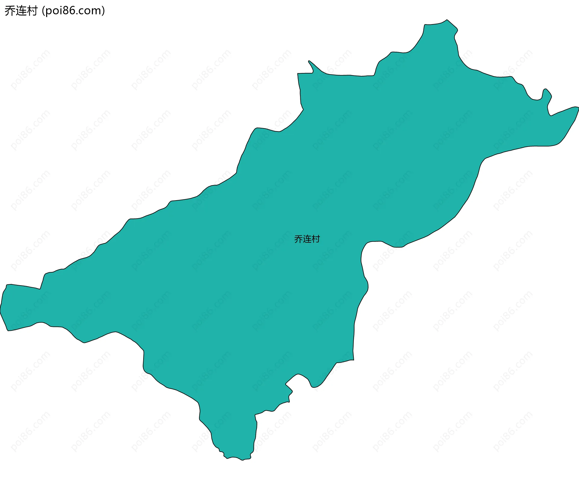 乔连村边界地图