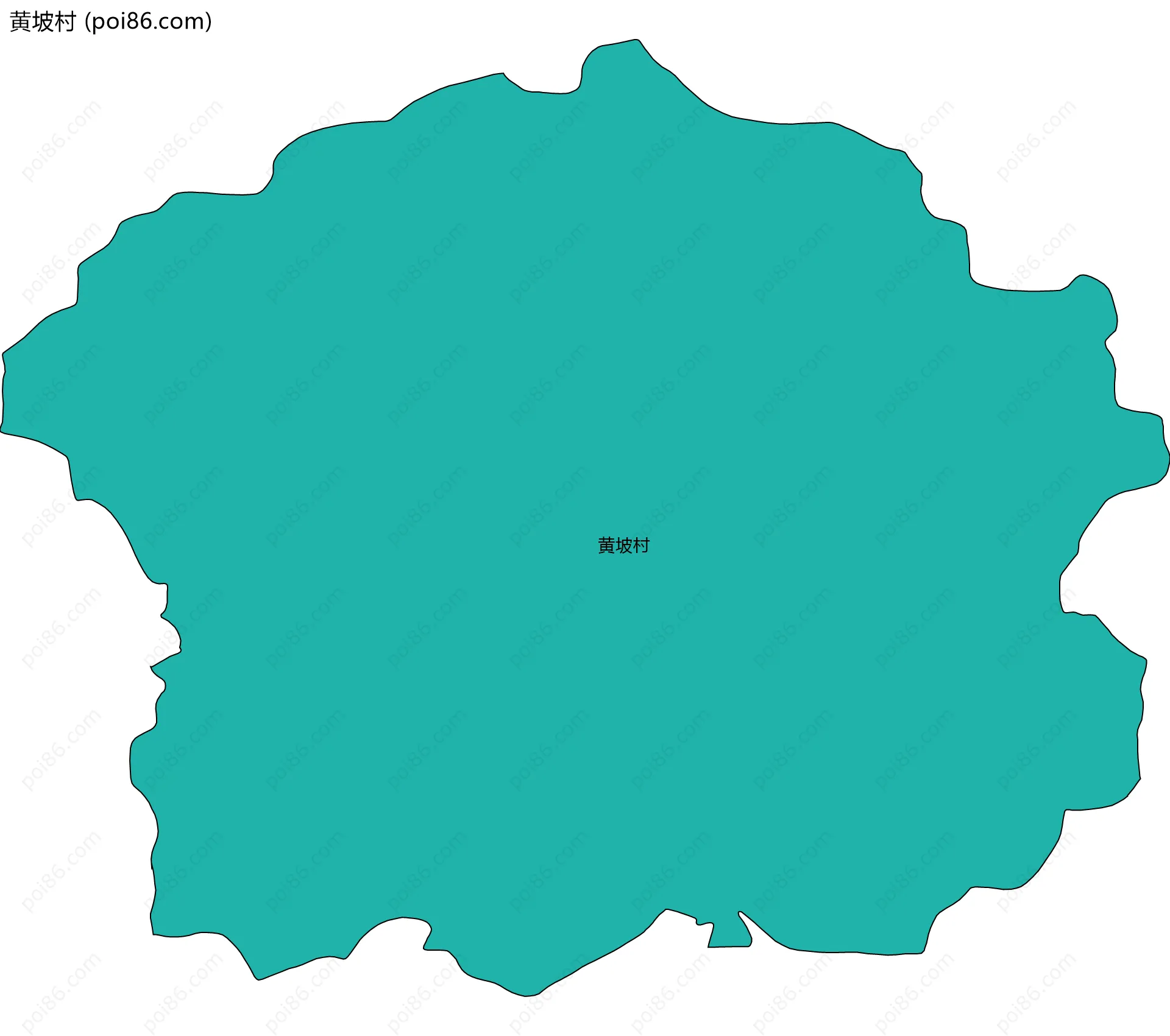 黄坡村边界地图