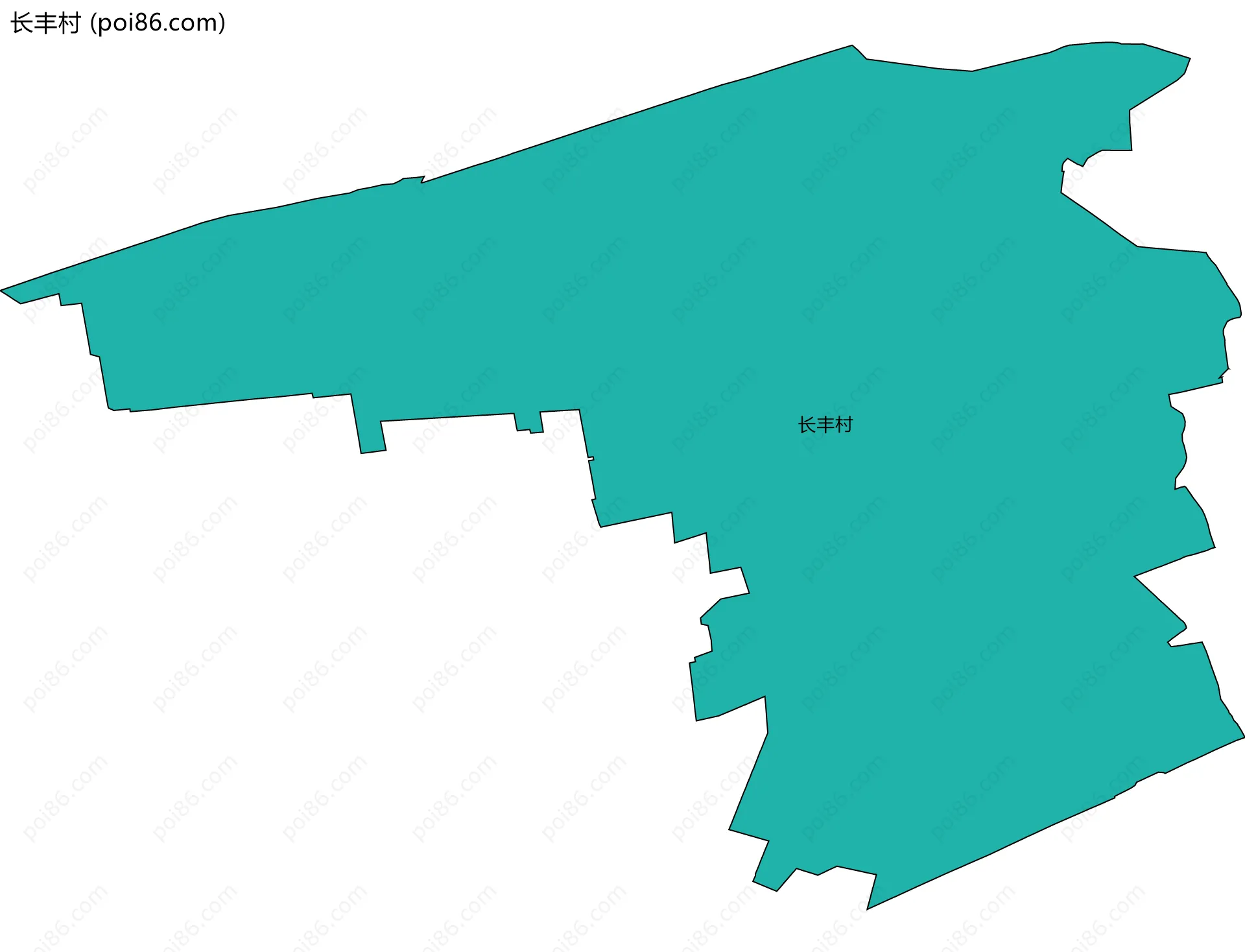 长丰村边界地图