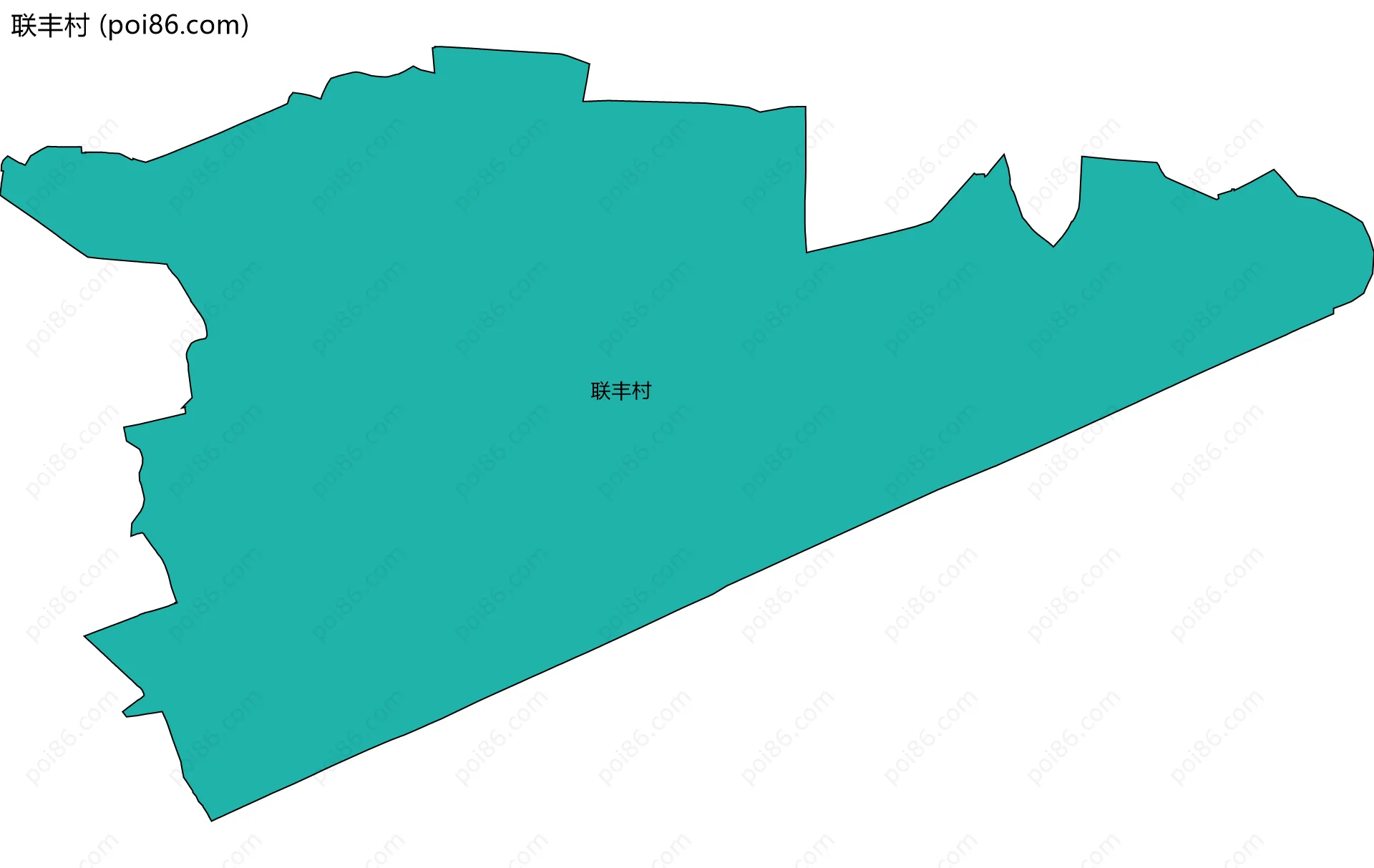 联丰村边界地图