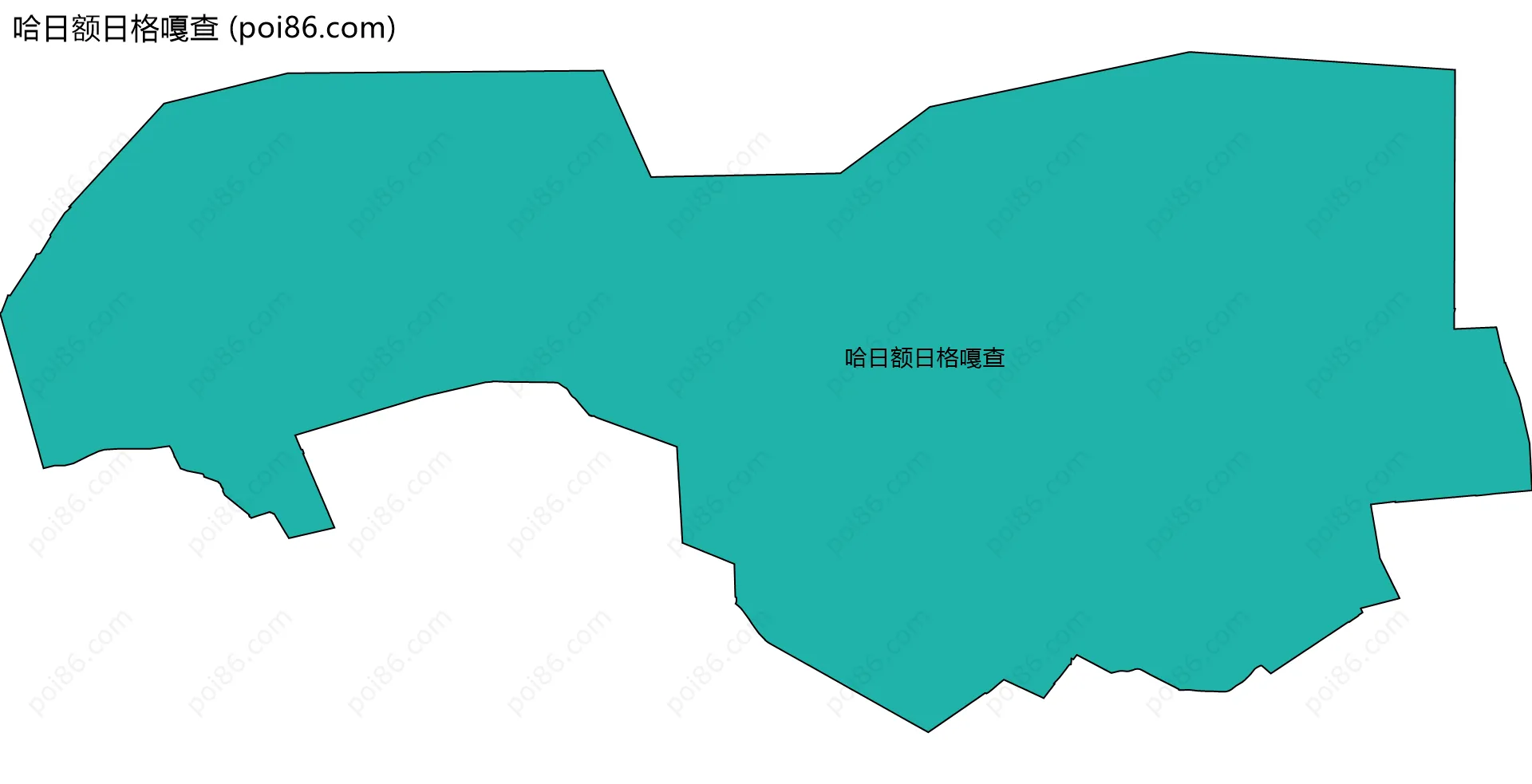 哈日额日格嘎查边界地图