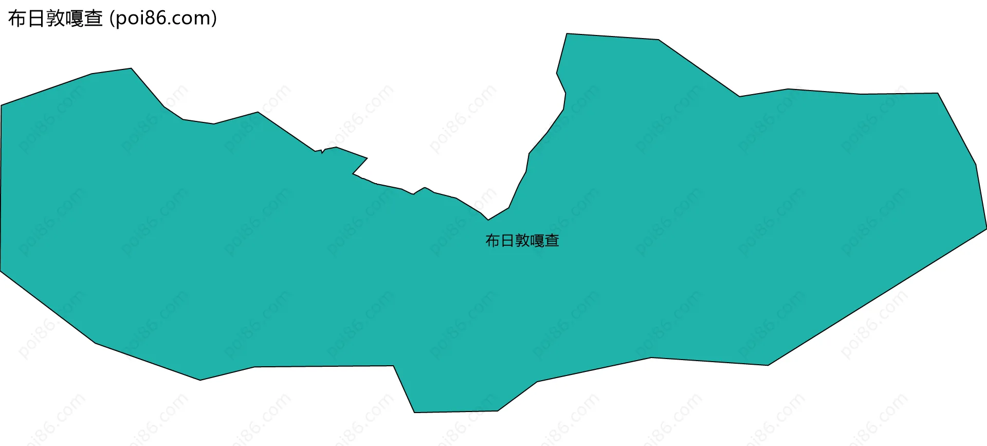 布日敦嘎查边界地图