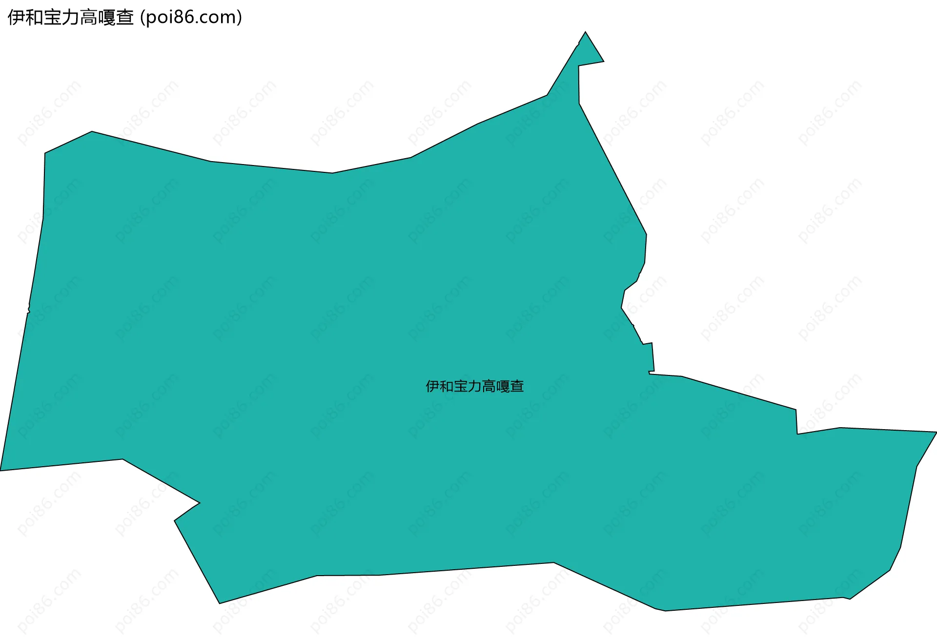伊和宝力高嘎查边界地图