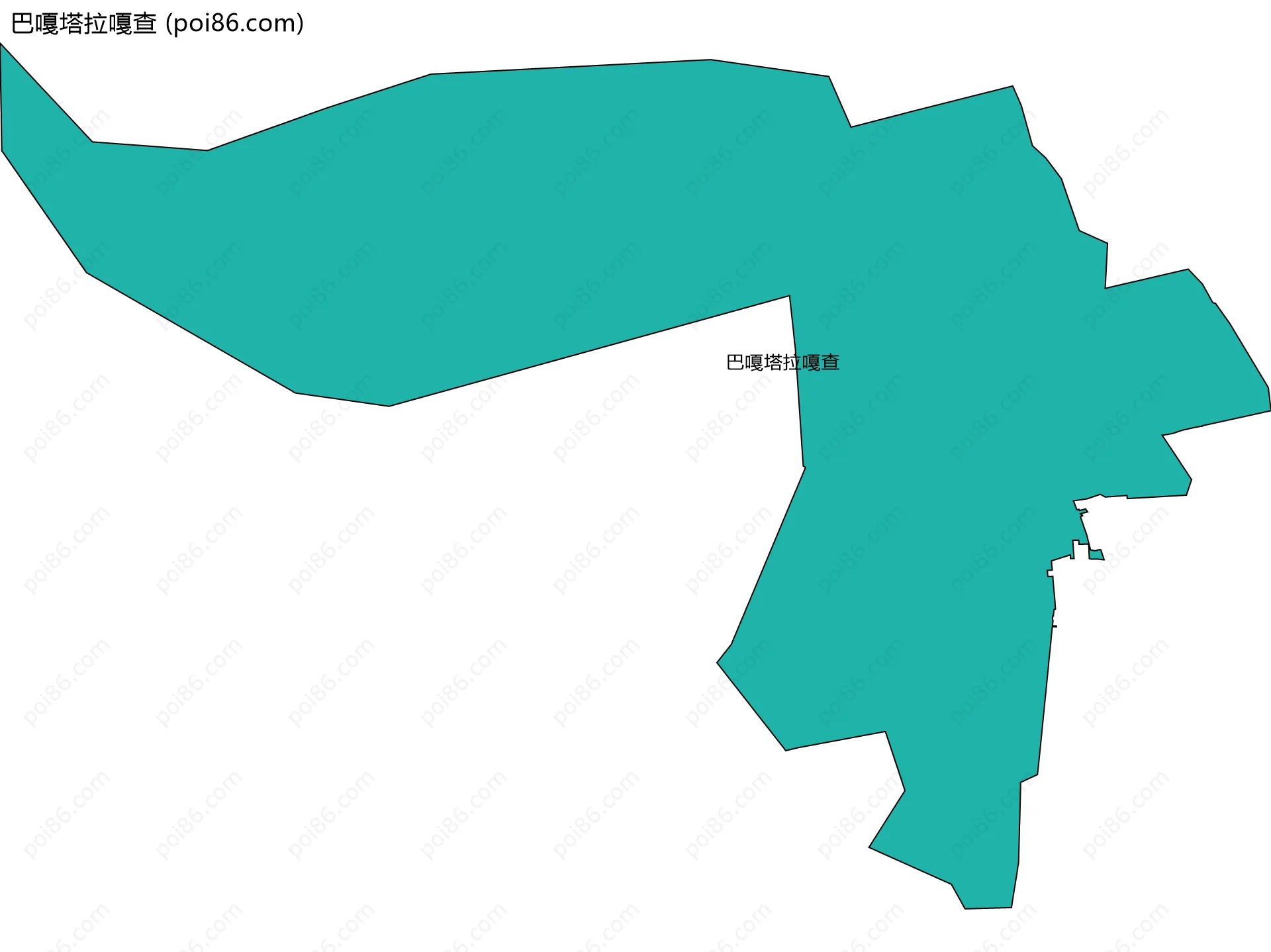 巴嘎塔拉嘎查边界地图