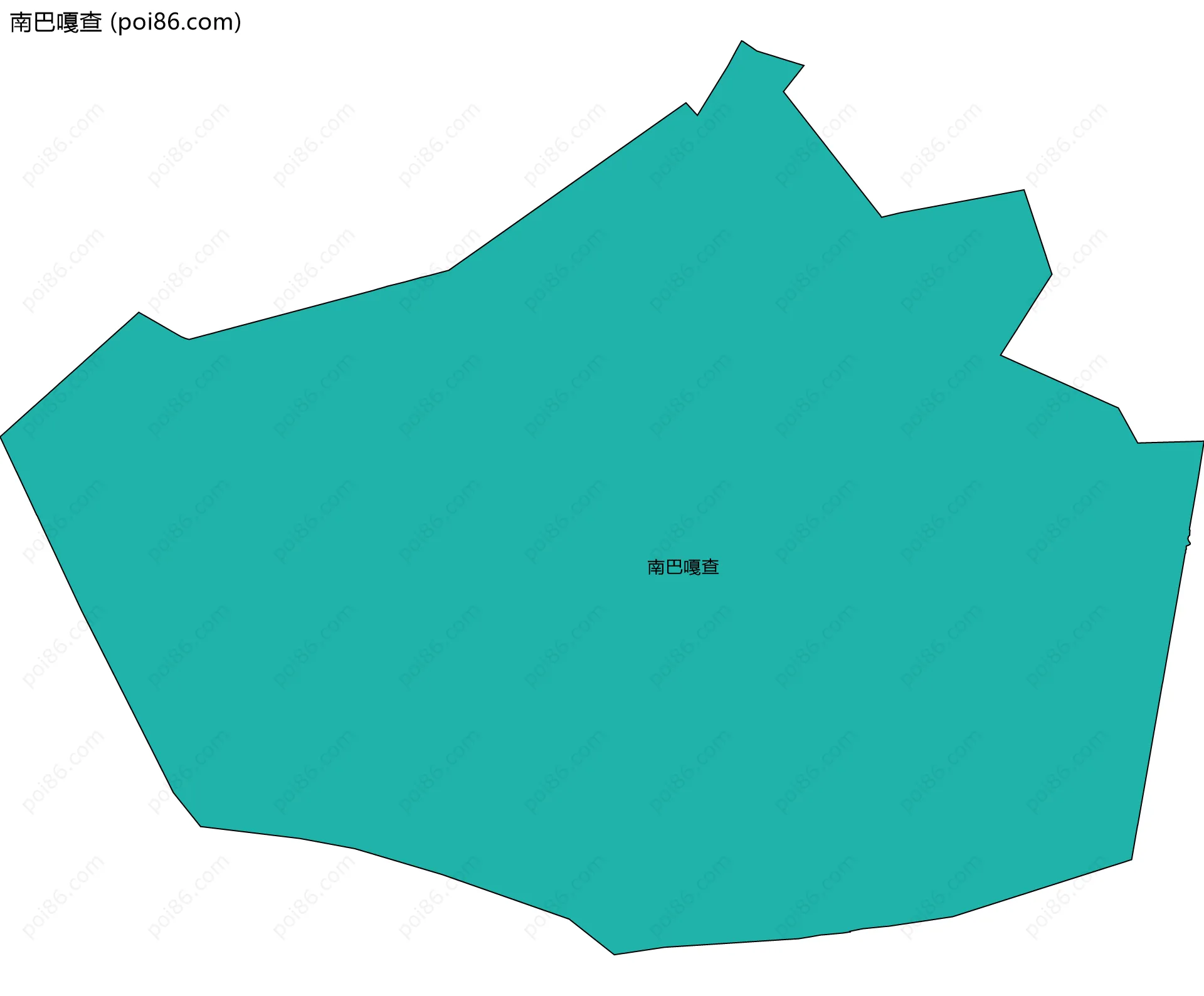 南巴嘎查边界地图