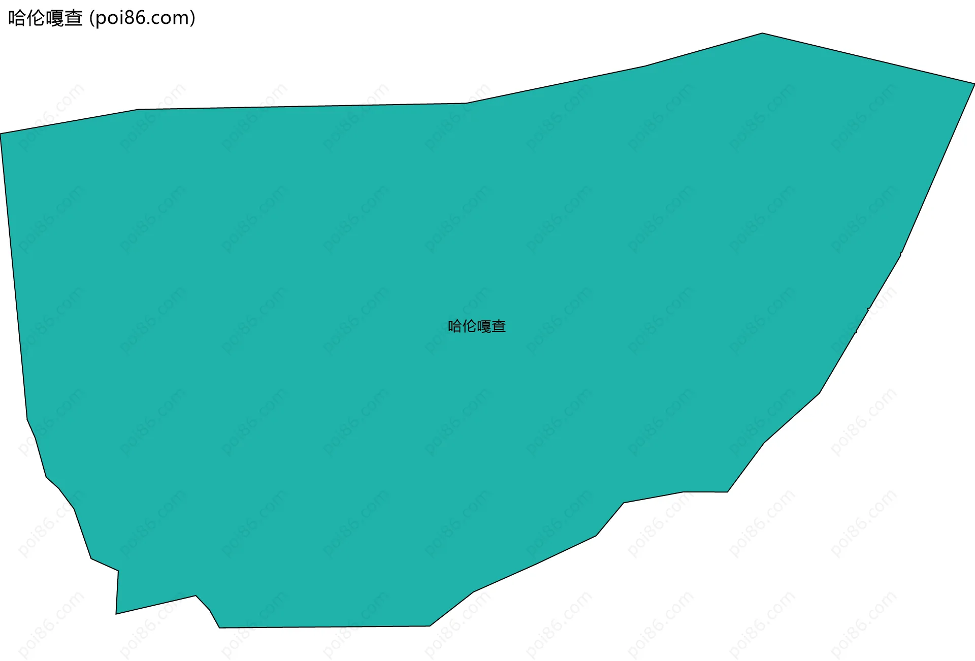 哈伦嘎查边界地图