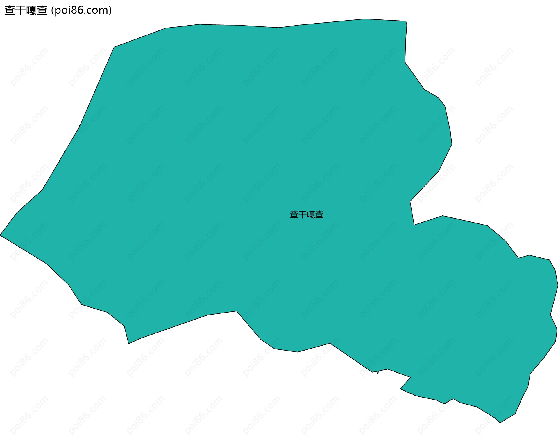 查干嘎查边界地图