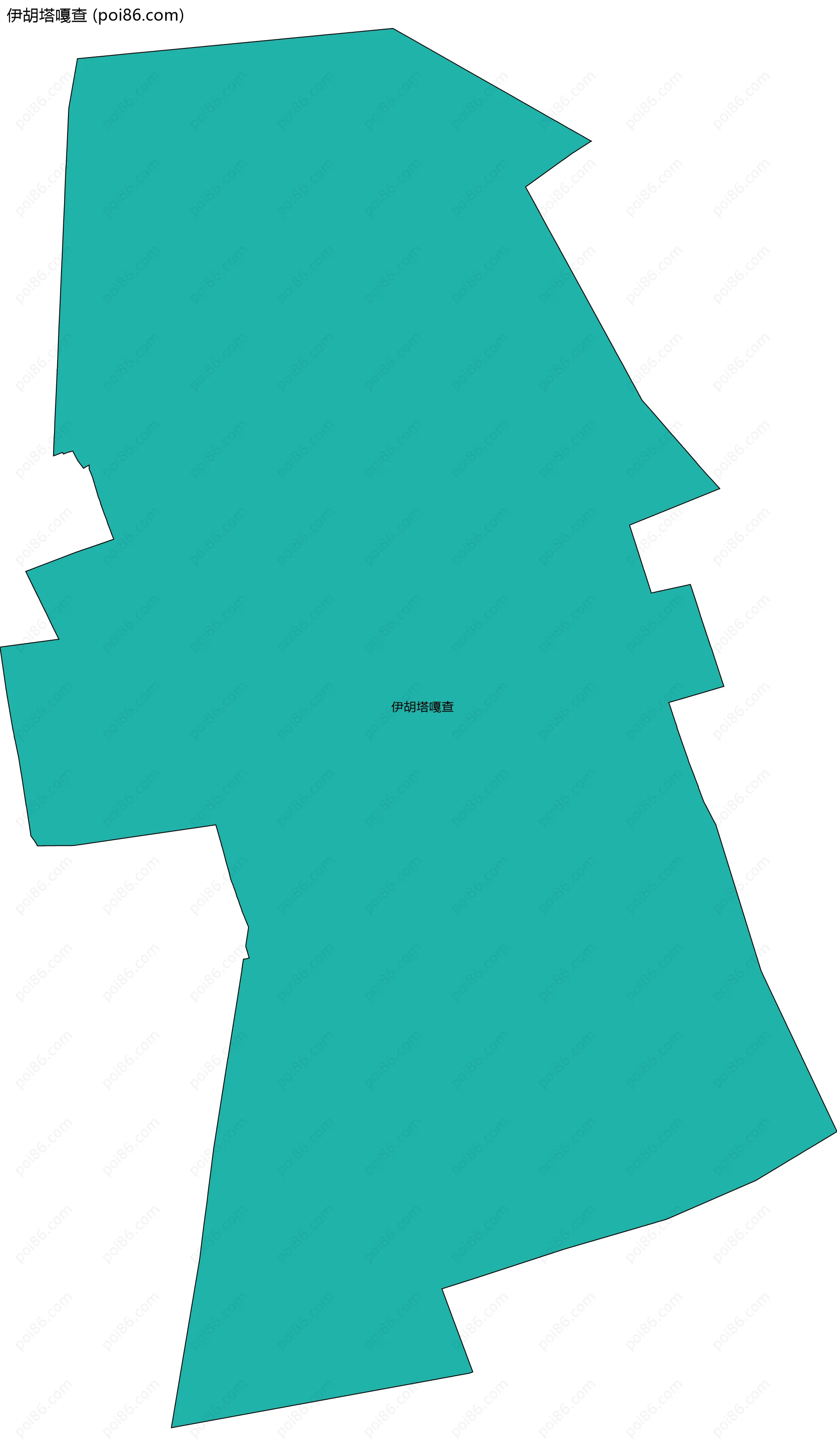 伊胡塔嘎查边界地图