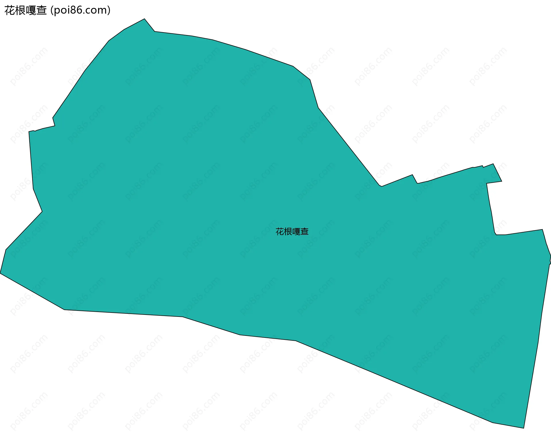 花根嘎查边界地图