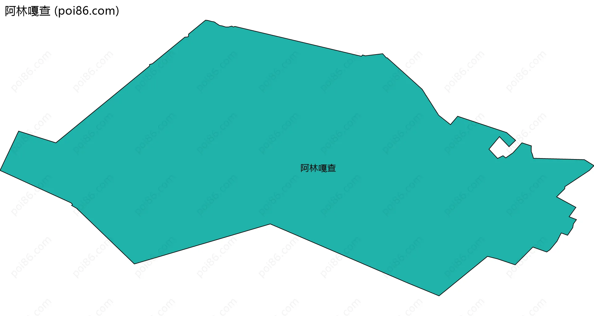 阿林嘎查边界地图