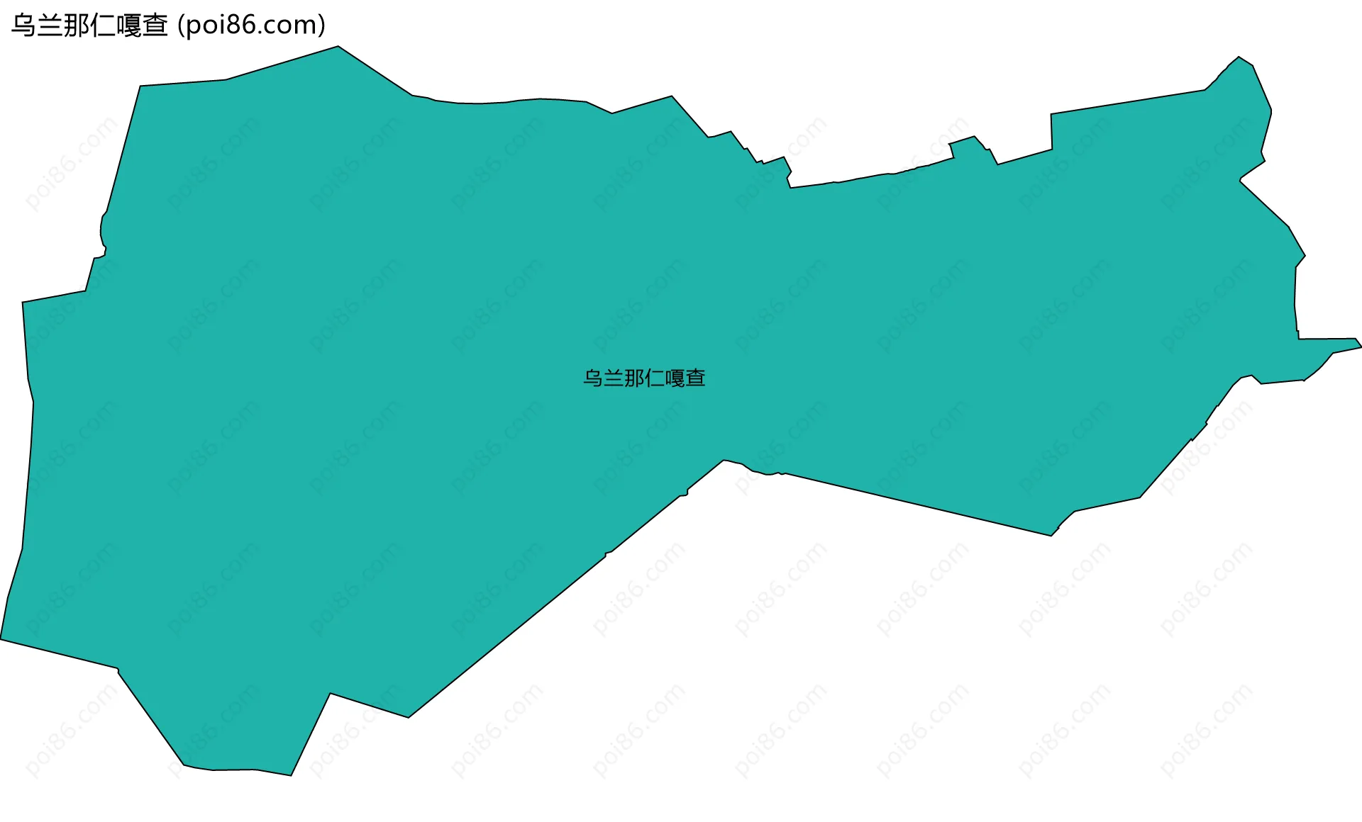乌兰那仁嘎查边界地图