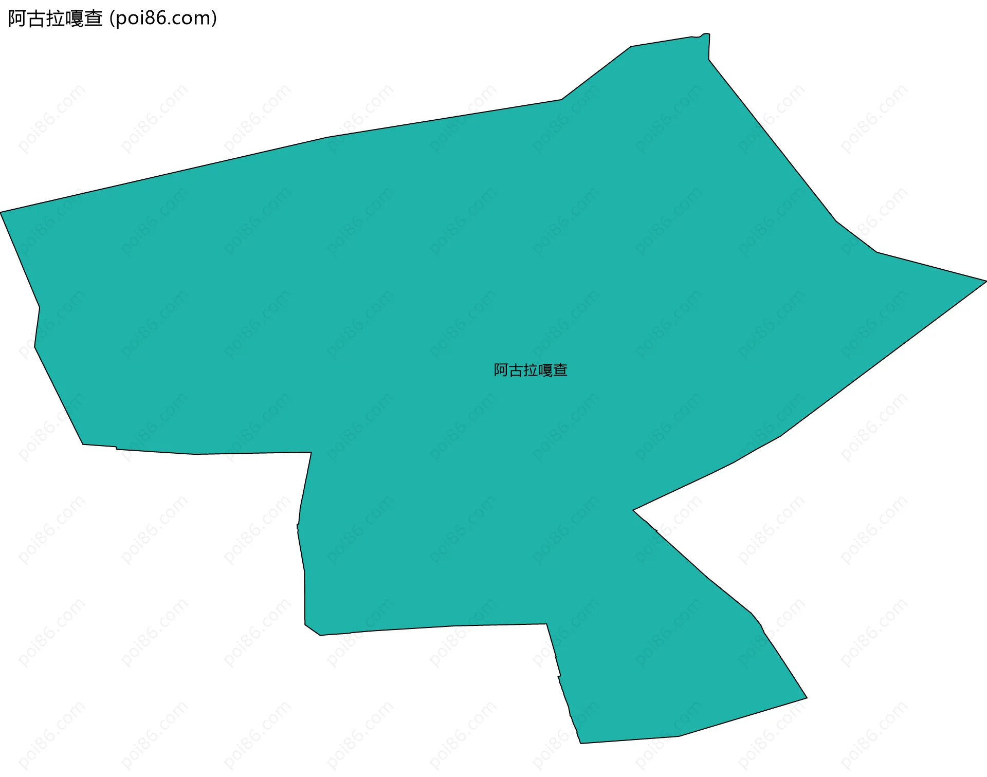 阿古拉嘎查边界地图