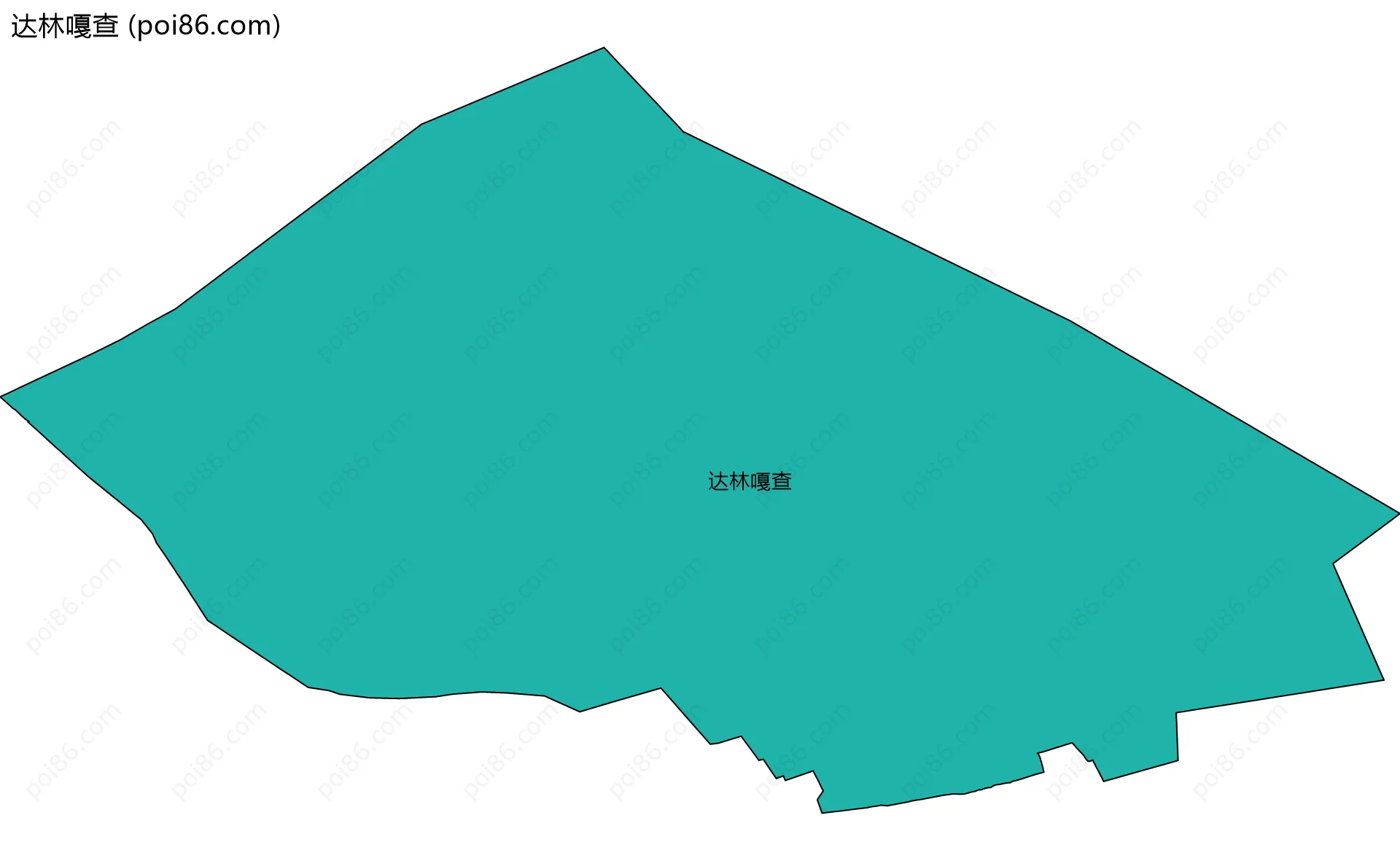 达林嘎查边界地图
