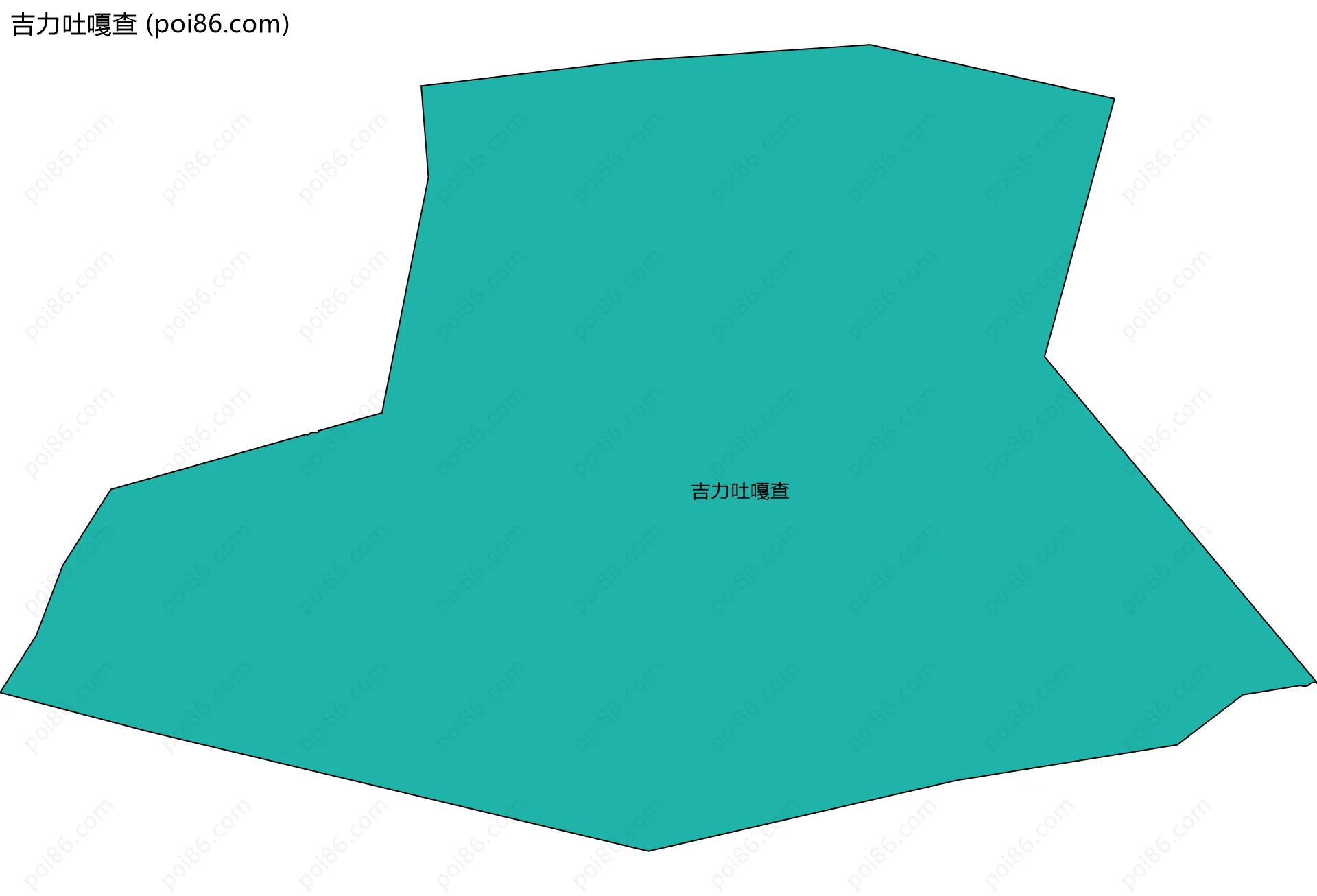 吉力吐嘎查边界地图