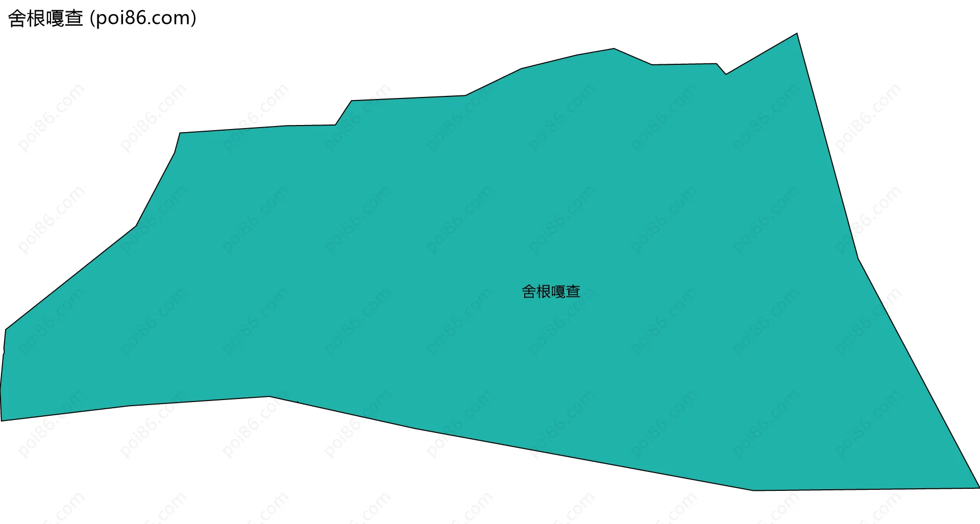 舍根嘎查边界地图