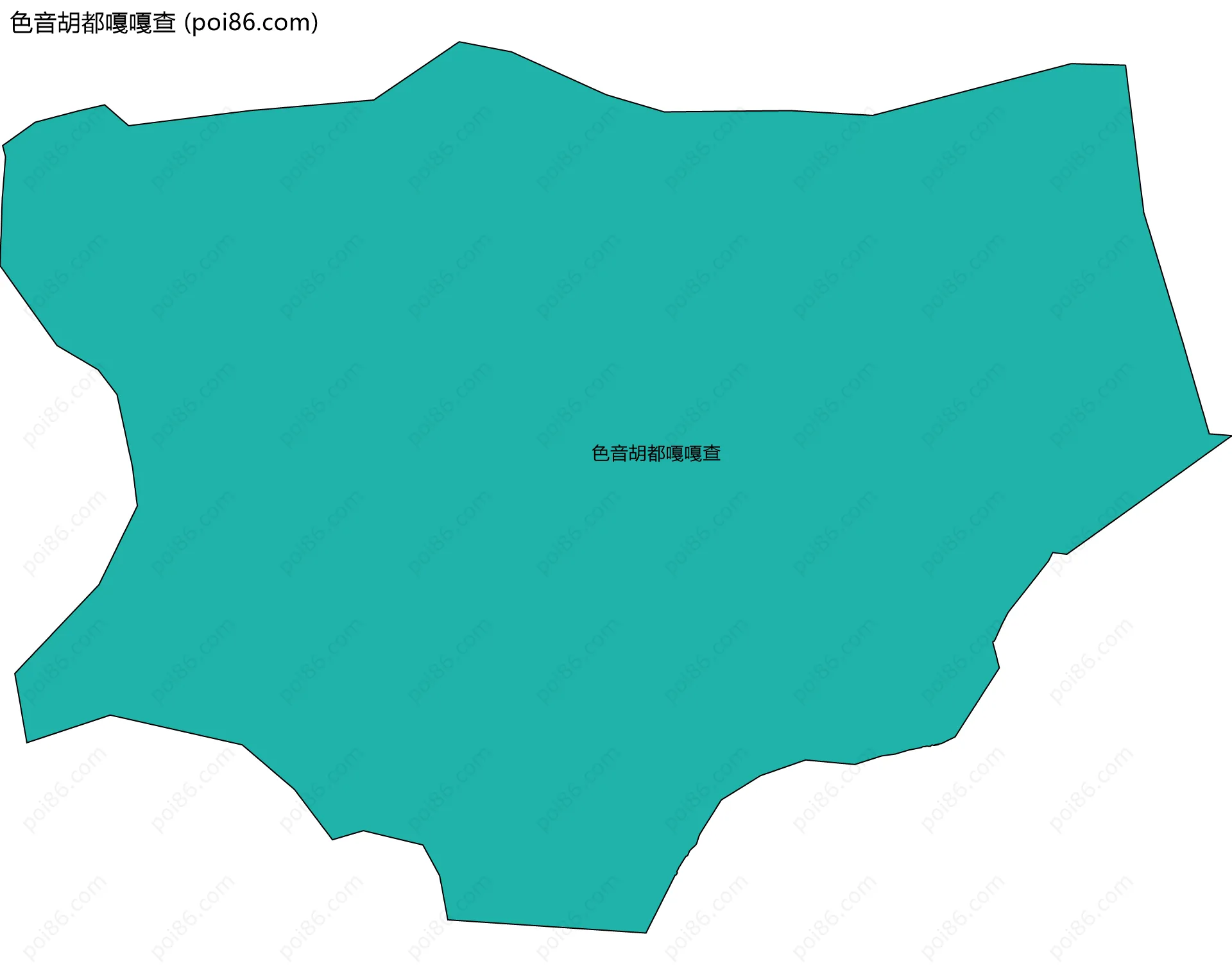 色音胡都嘎嘎查边界地图