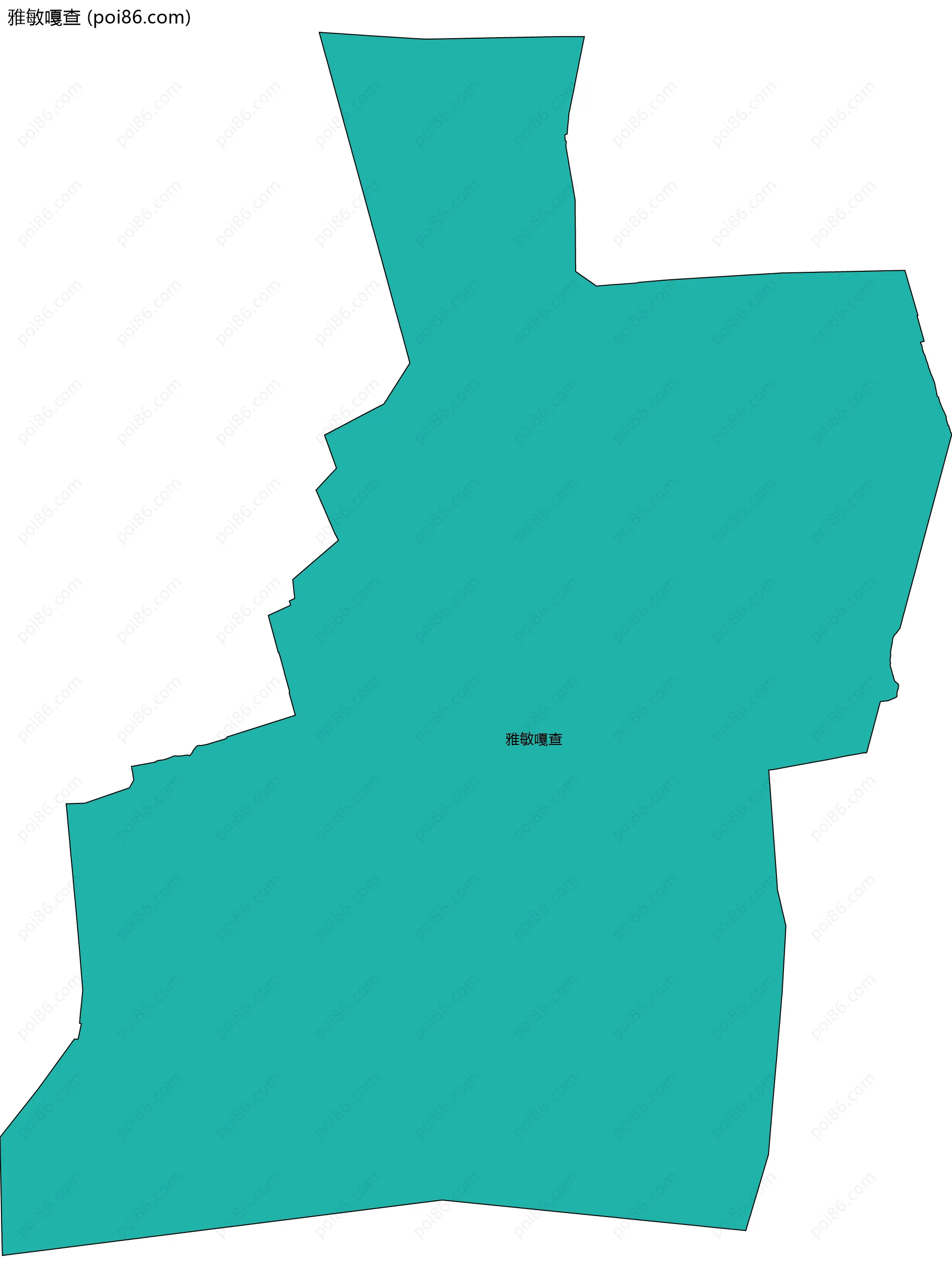 雅敏嘎查边界地图