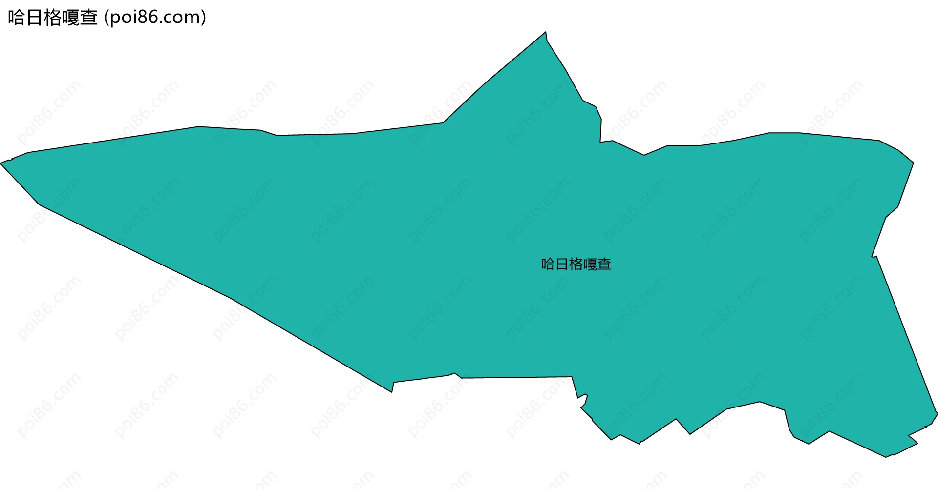 哈日格嘎查边界地图