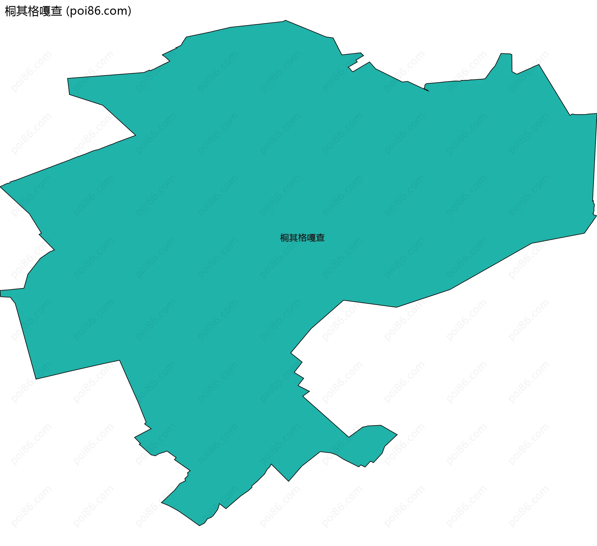 桐其格嘎查边界地图