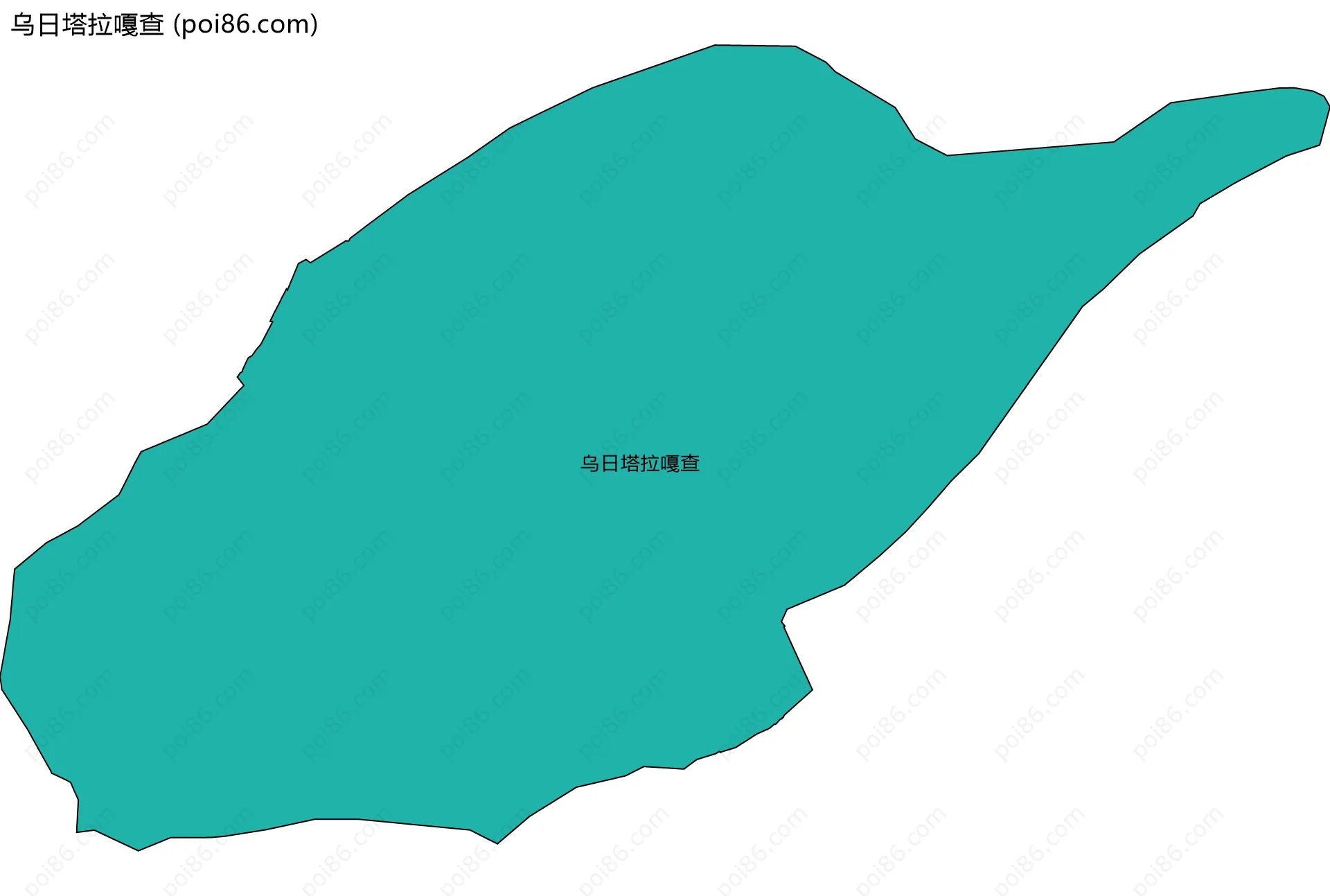 乌日塔拉嘎查边界地图