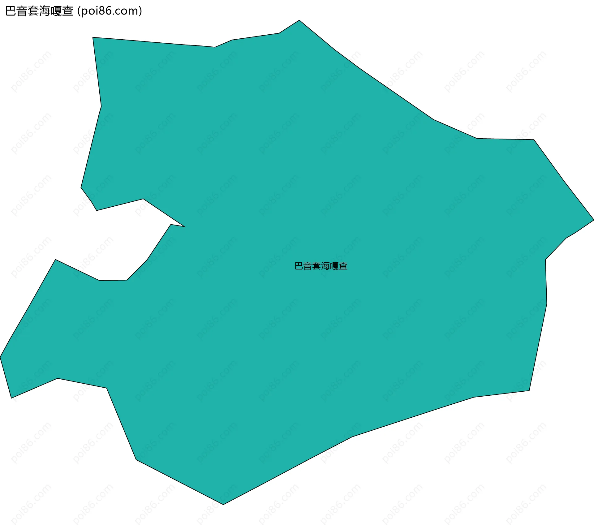 巴音套海嘎查边界地图
