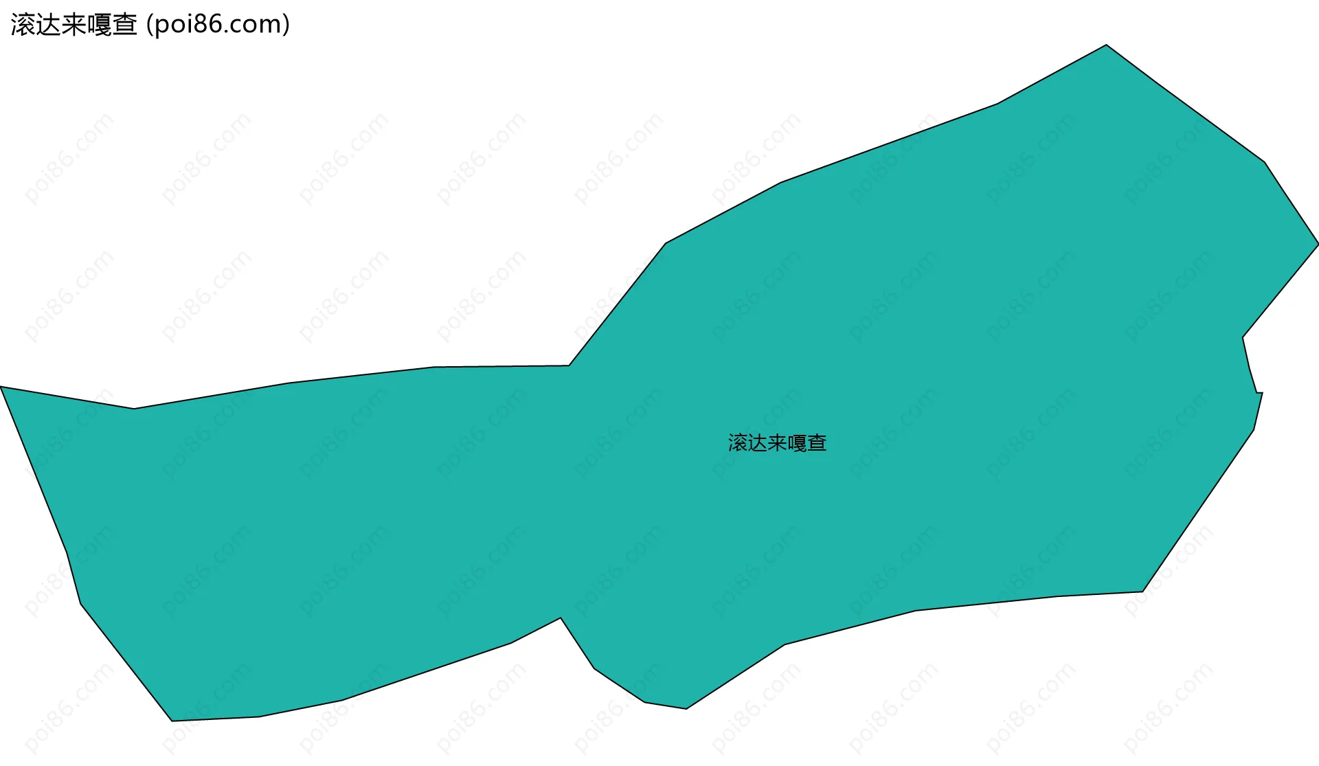 滚达来嘎查边界地图