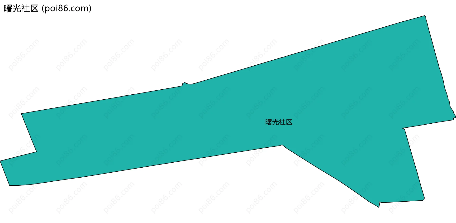 曙光社区边界地图
