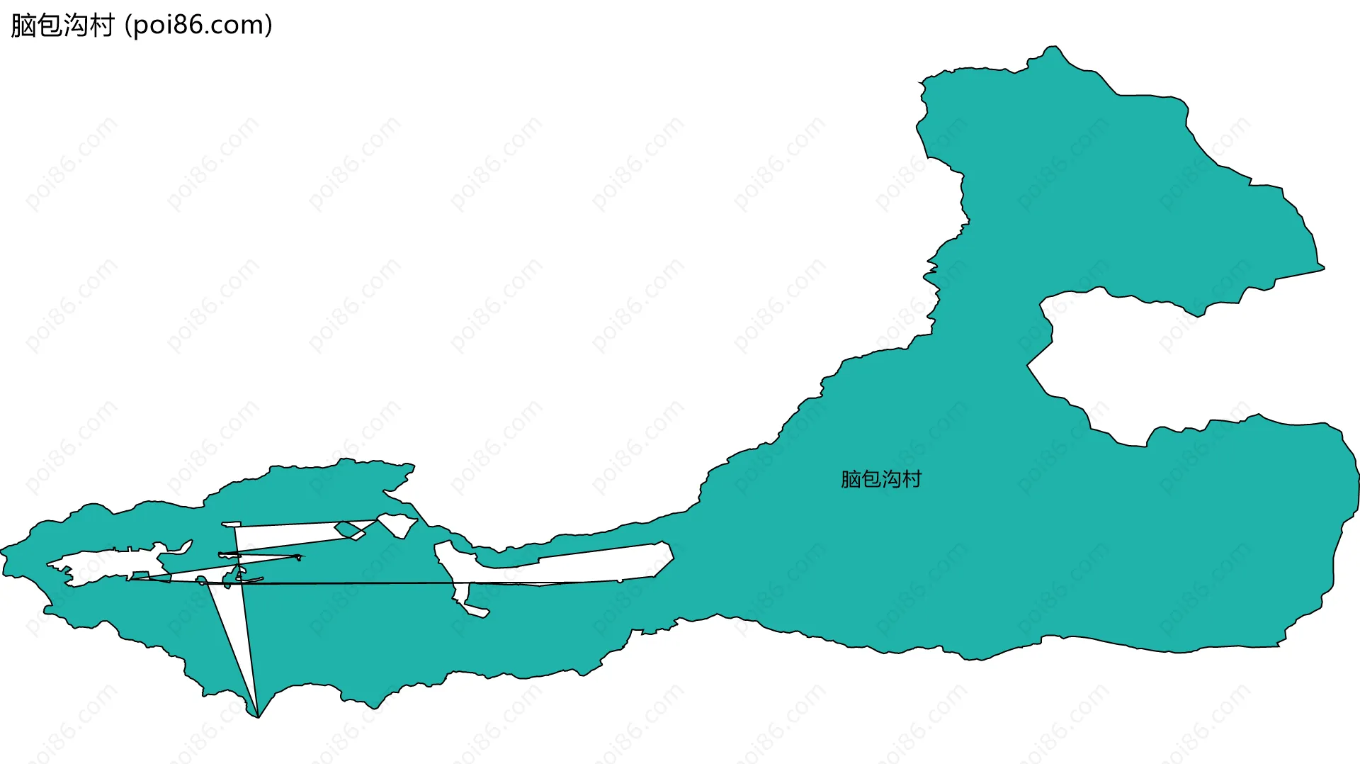 脑包沟村边界地图