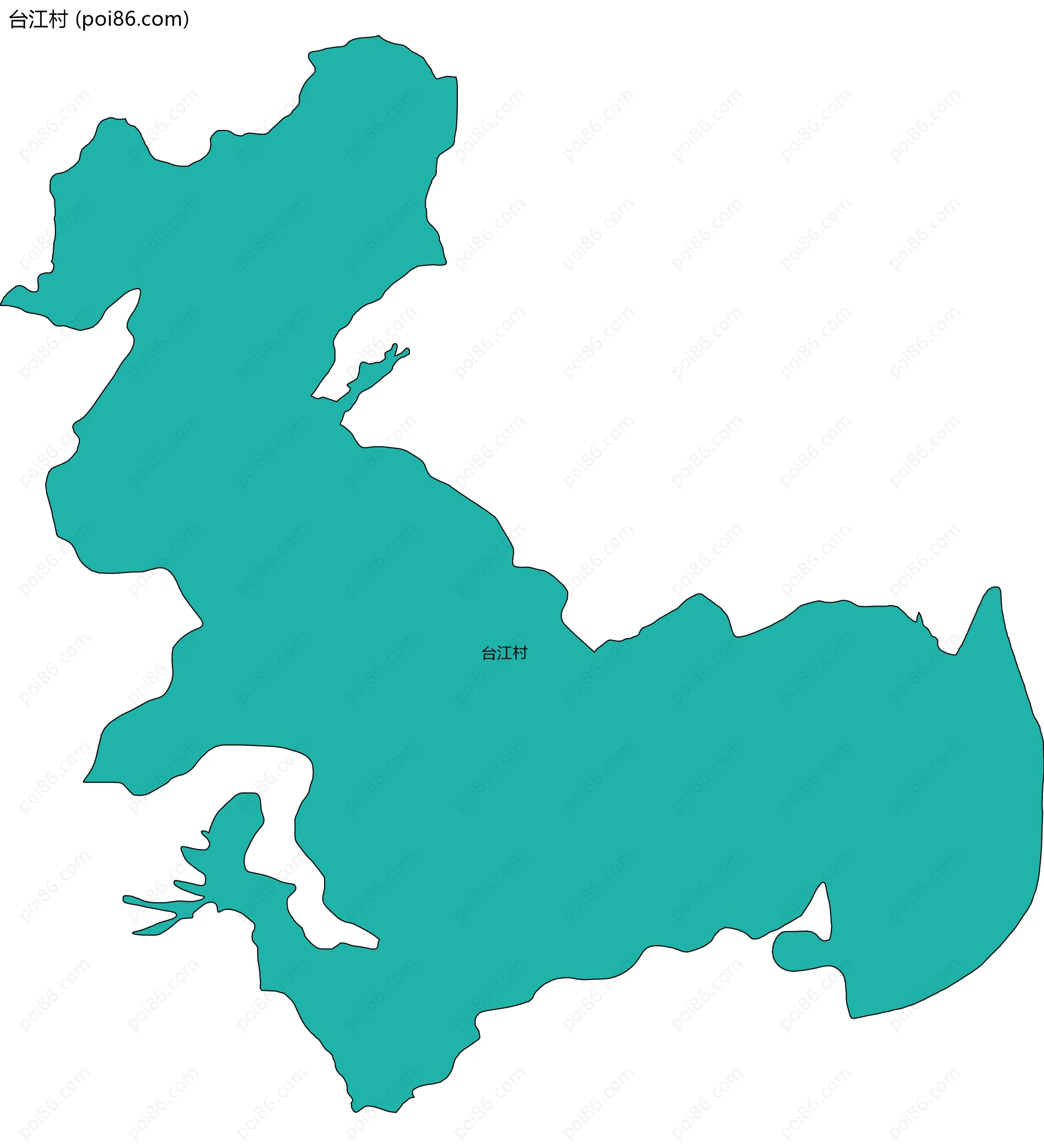 台江村边界地图