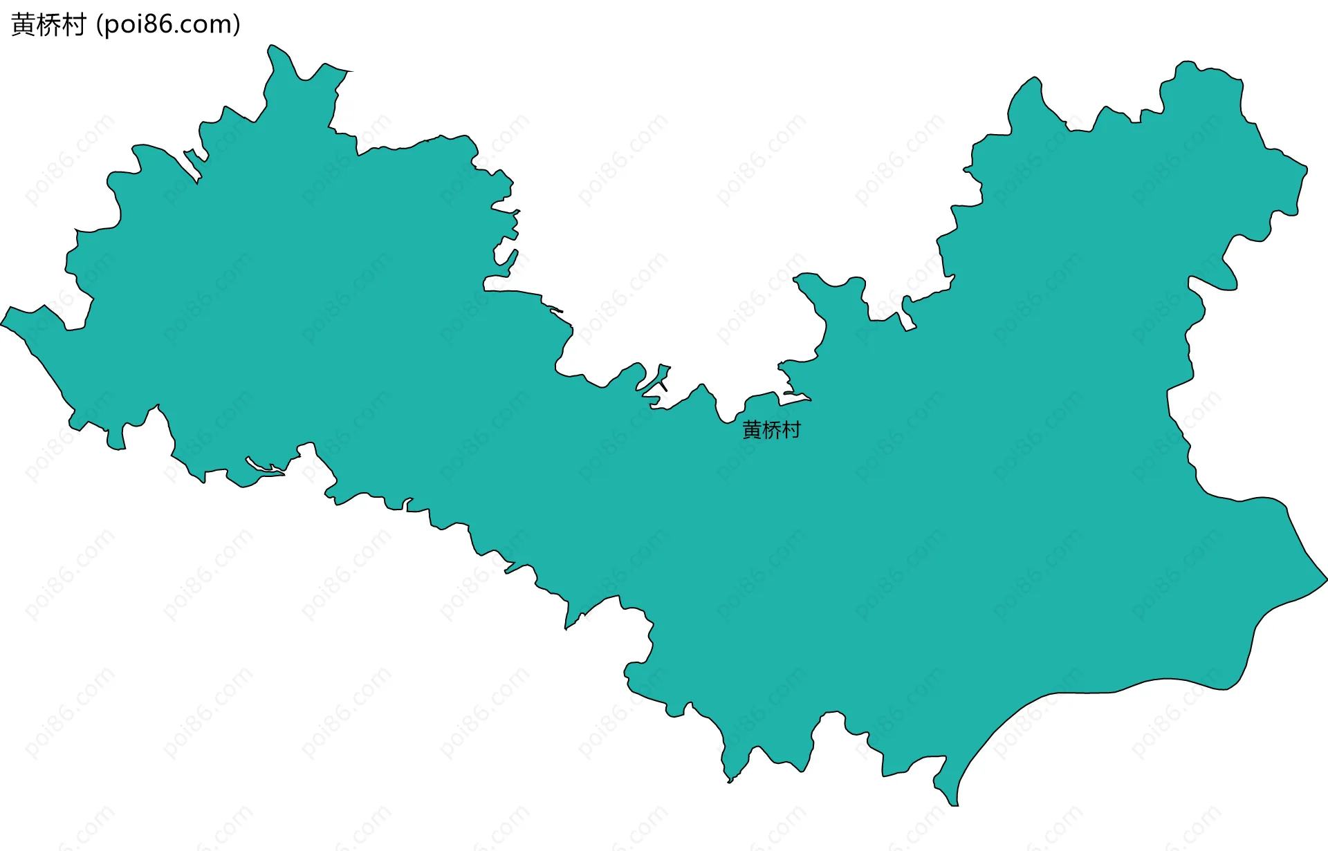 黄桥村边界地图