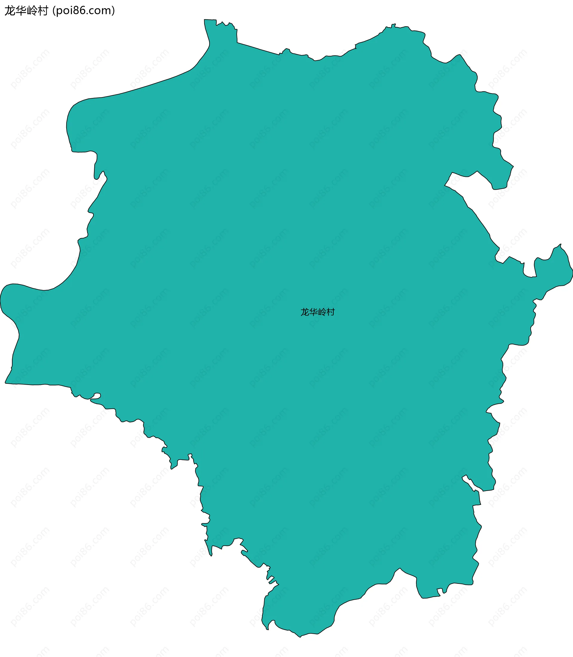 龙华岭村边界地图