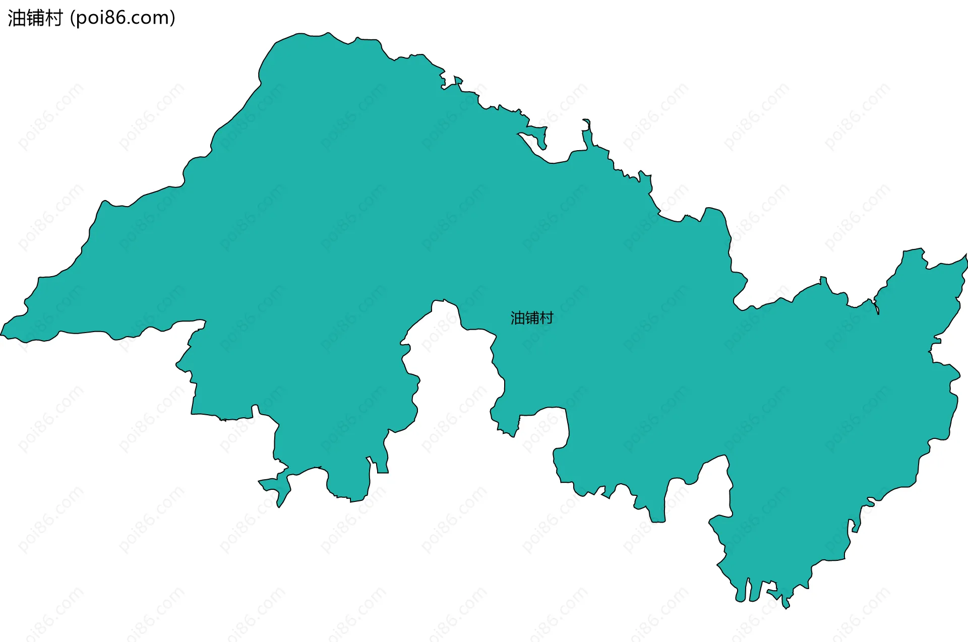 油铺村边界地图
