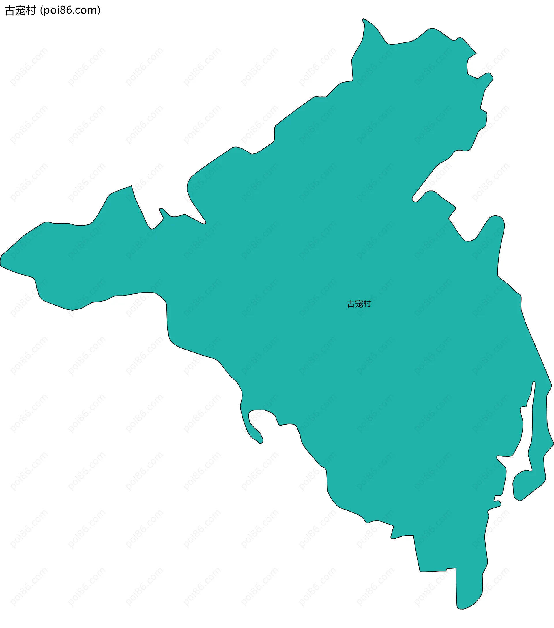 古宠村边界地图
