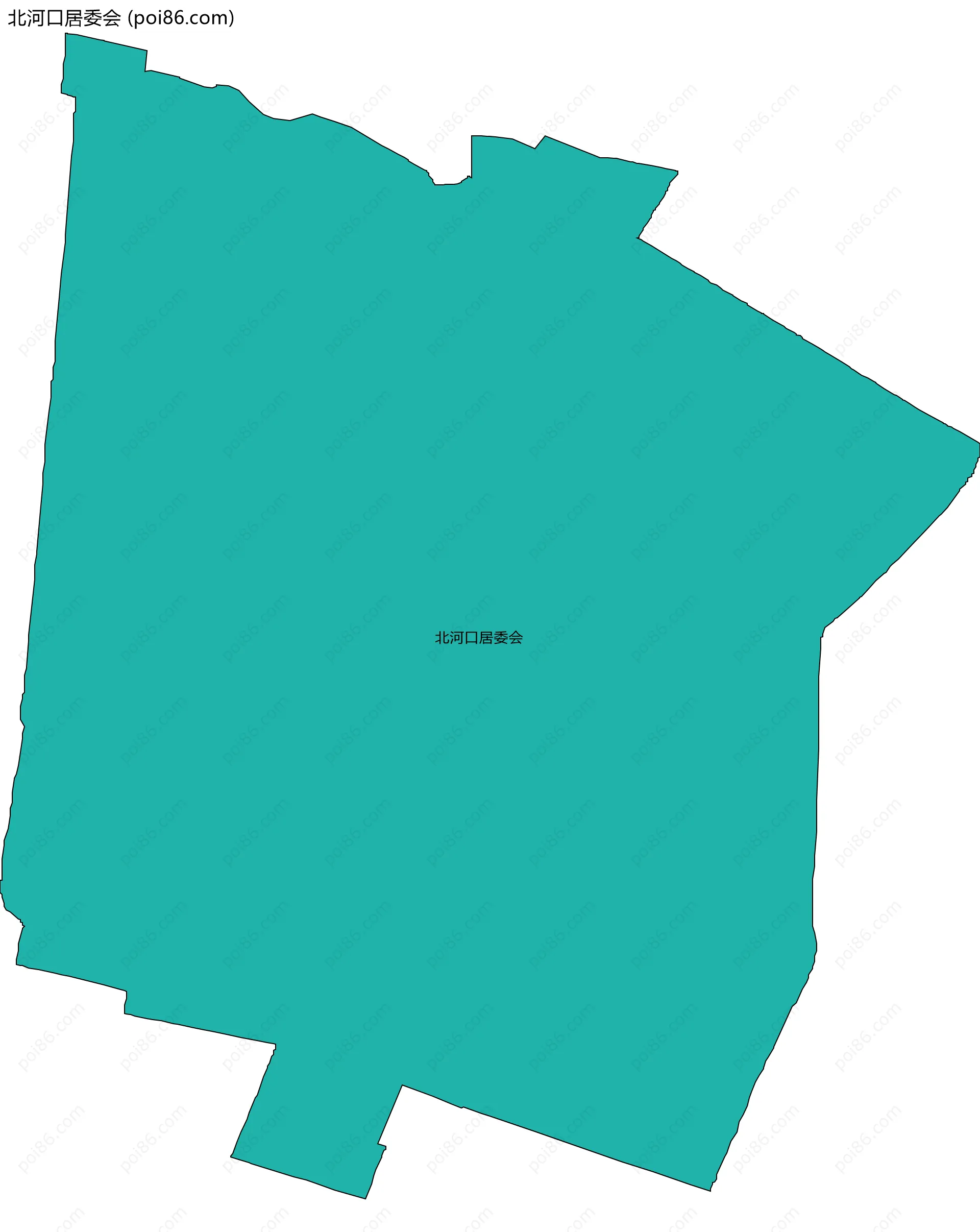 北河口居委会边界地图
