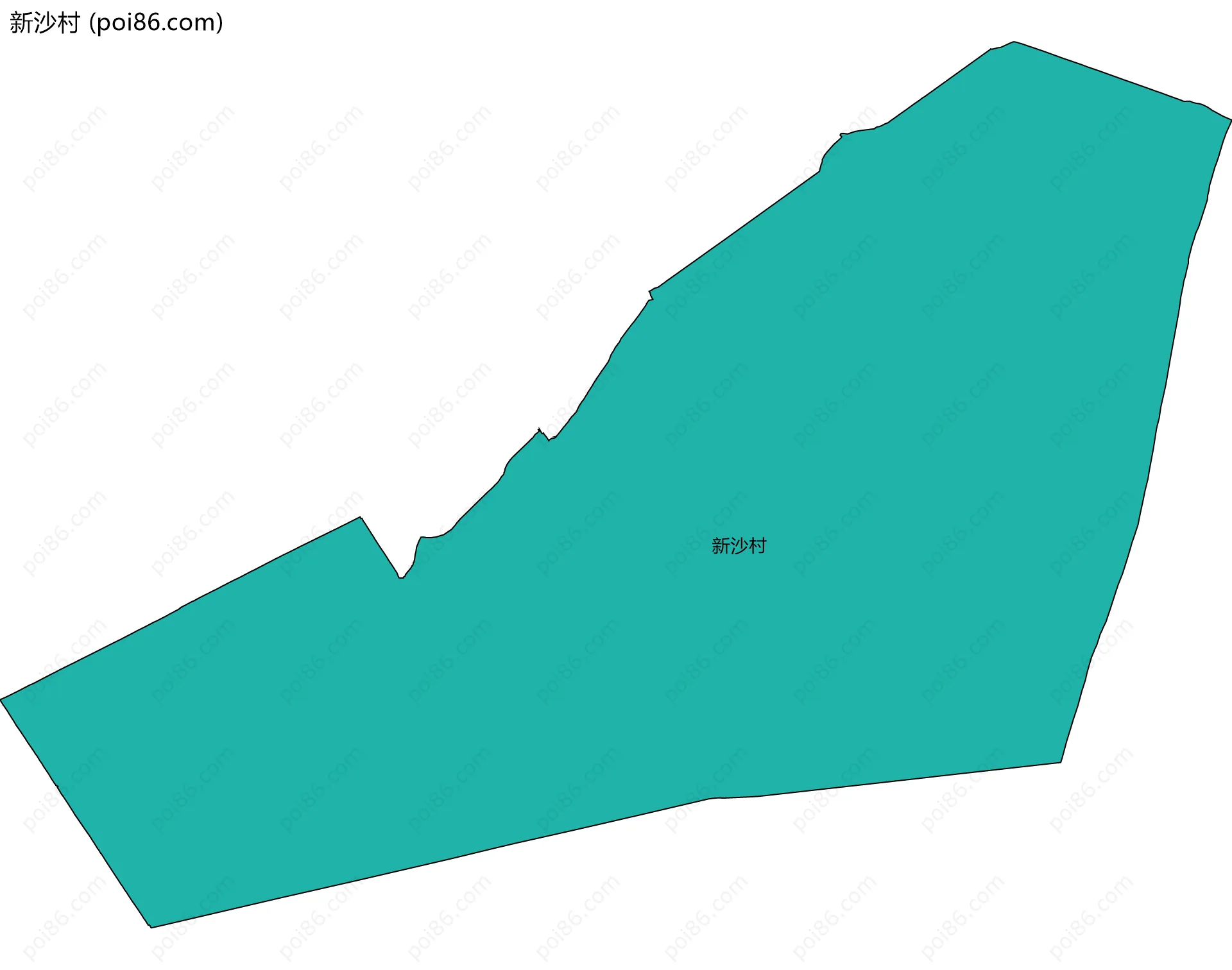 新沙村边界地图