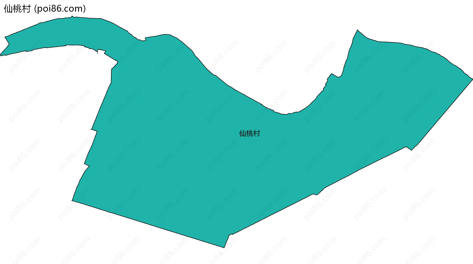 仙桃村边界地图