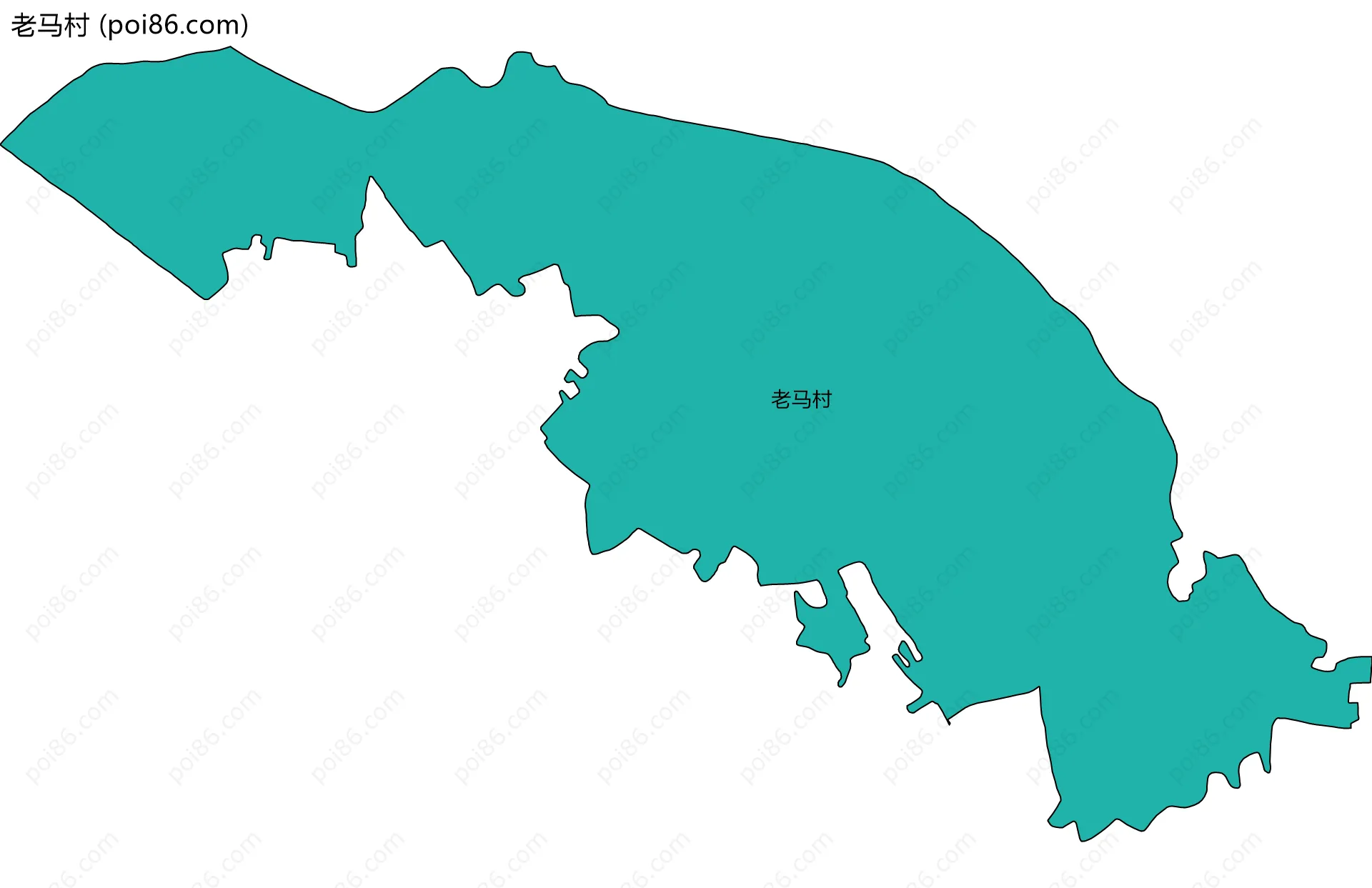 老马村边界地图