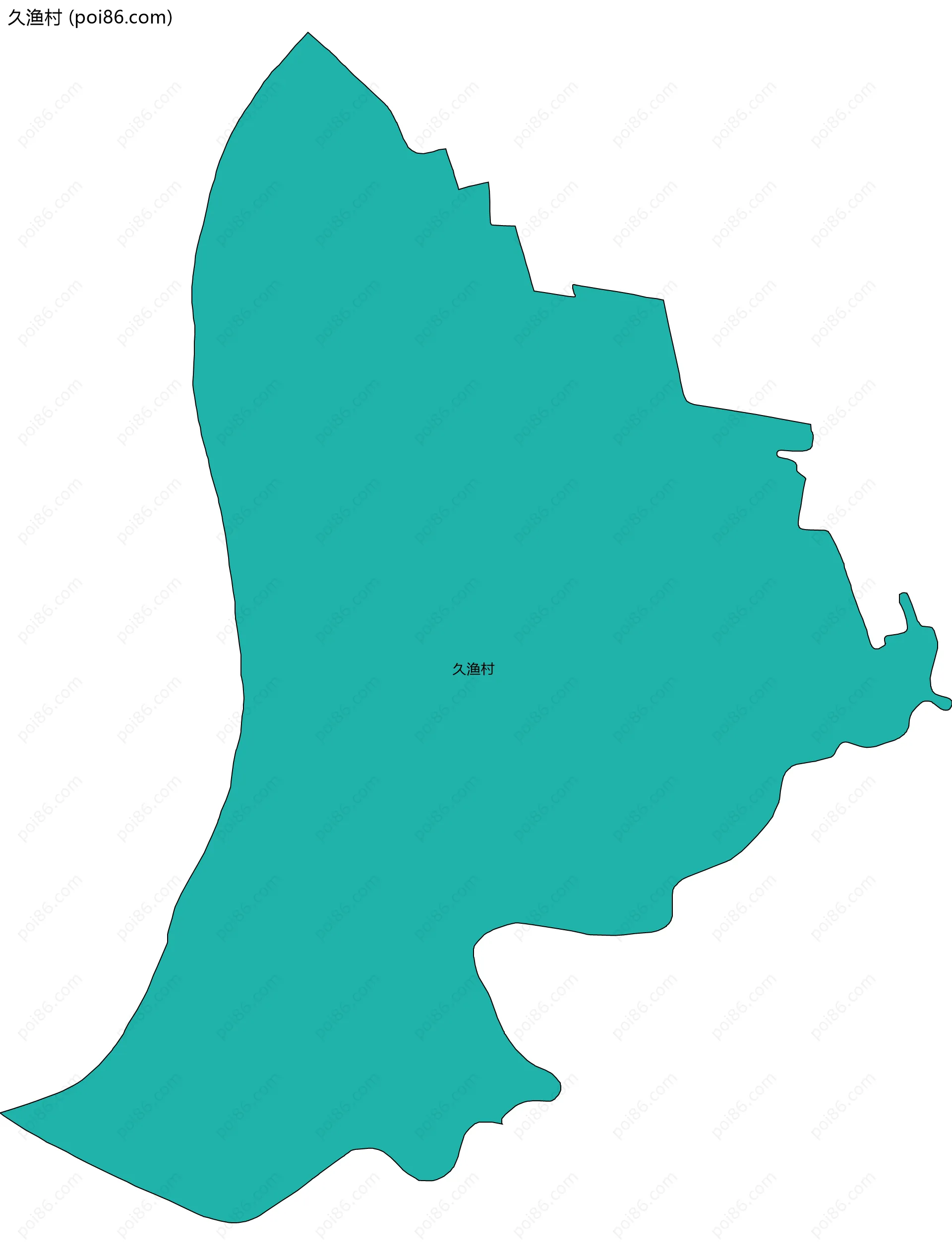 久渔村边界地图