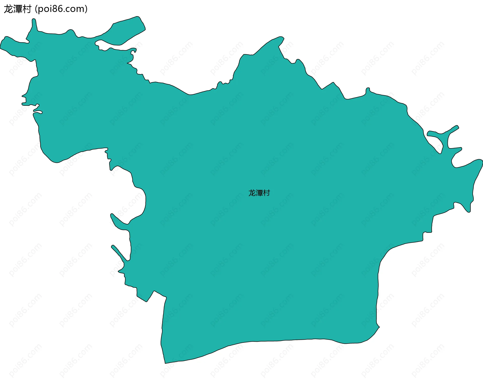 龙潭村边界地图